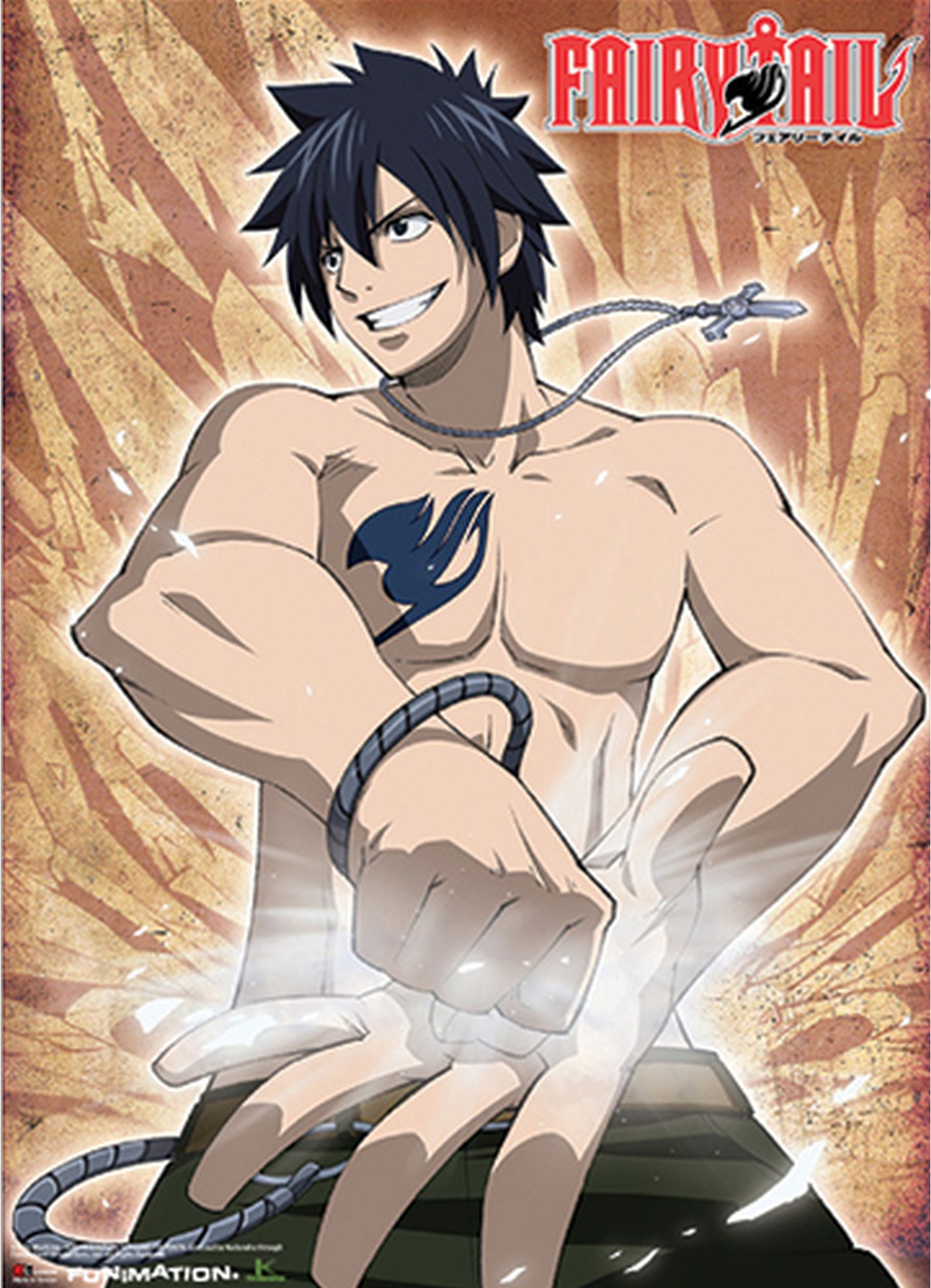 Fairy Tail - Gray Fullbuster Key Art Wall Scroll 31"W x 43"H