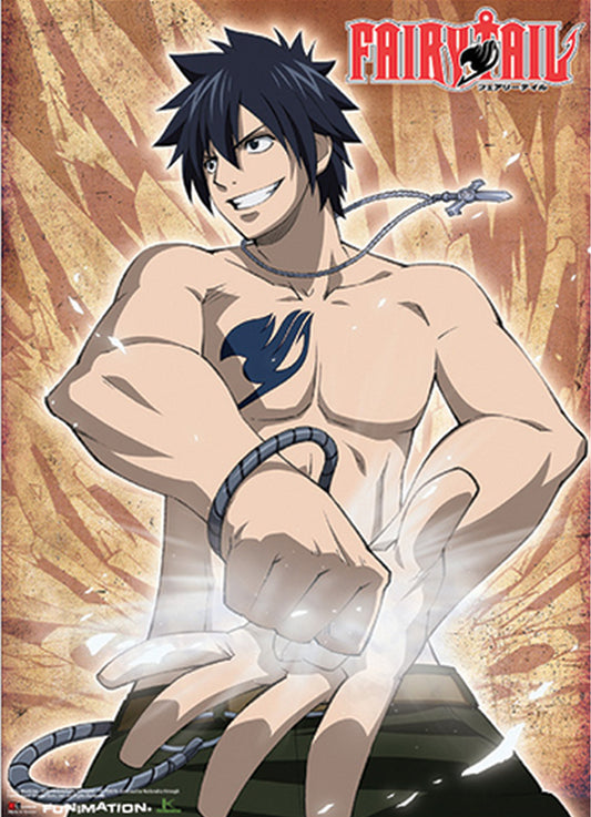 Fairy Tail - Gray Fullbuster Key Art Wall Scroll 31"W x 43"H