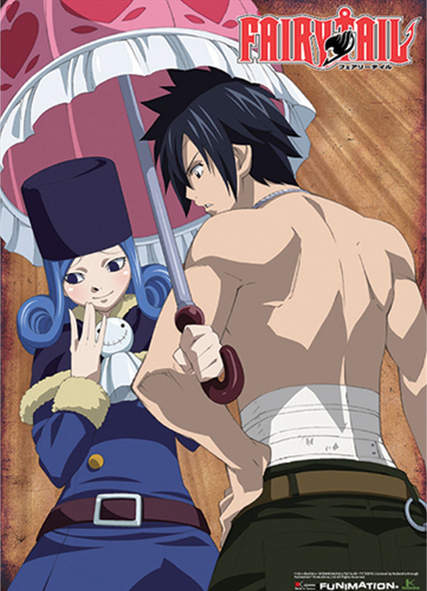 Fairy Tail - Gray Fullbuster & Juvia Lockser Wall Scroll 31"W x 43"H