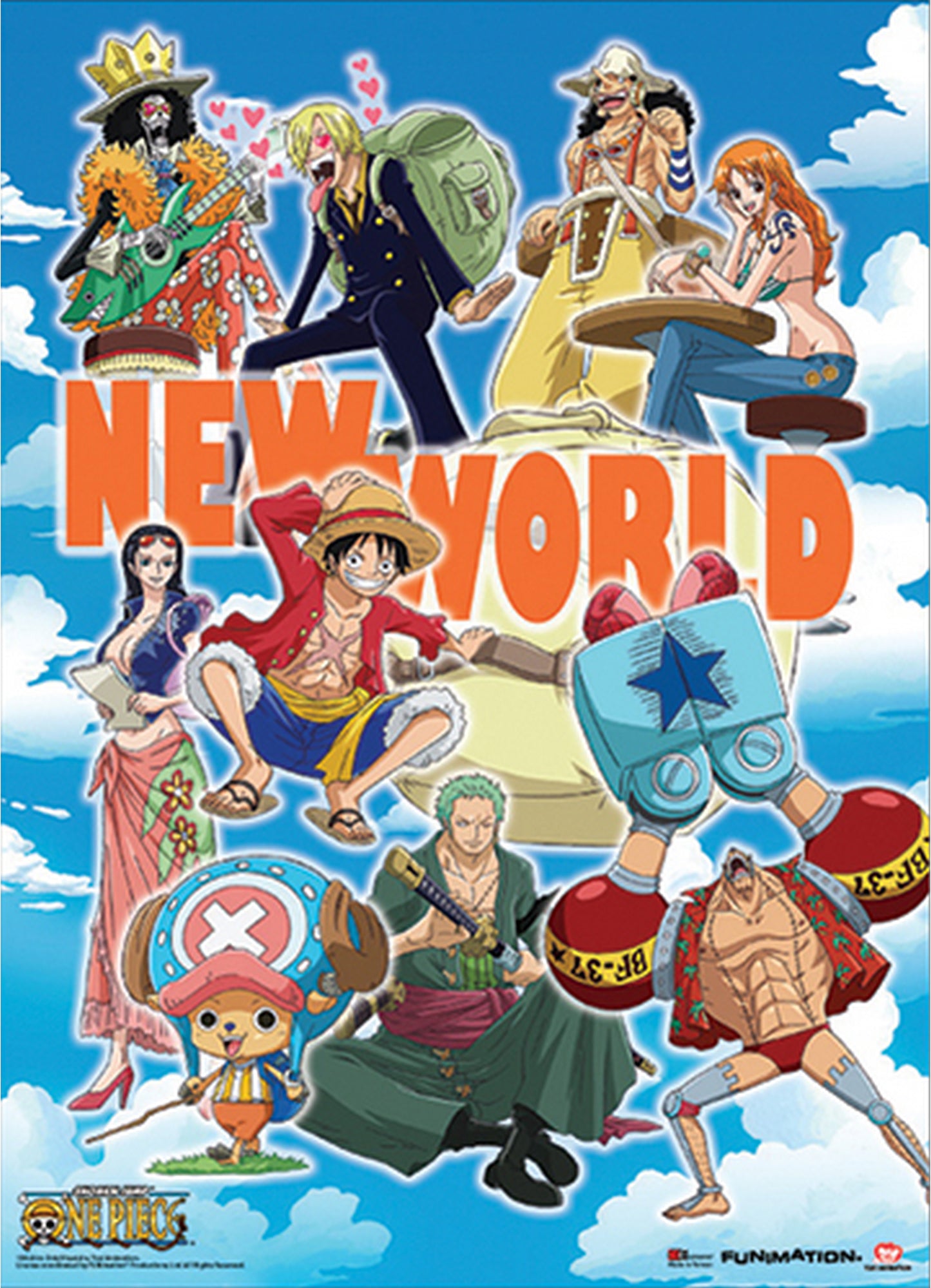 One Piece - New World Wall Scroll 31"W x 43"H