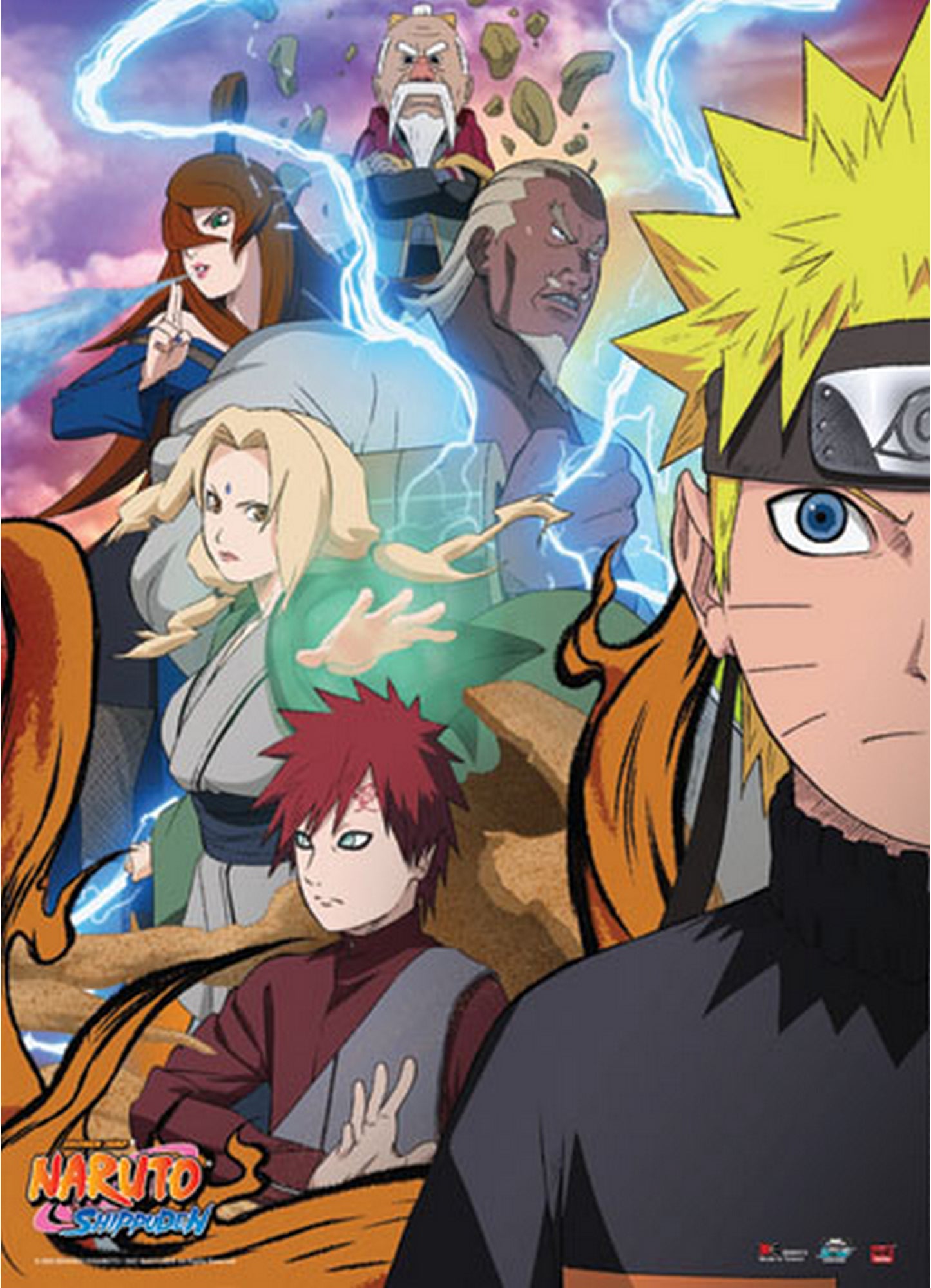 Naruto Shippuden - Naruto Uzumaki Allies Wall Scroll 31"W x 43"H