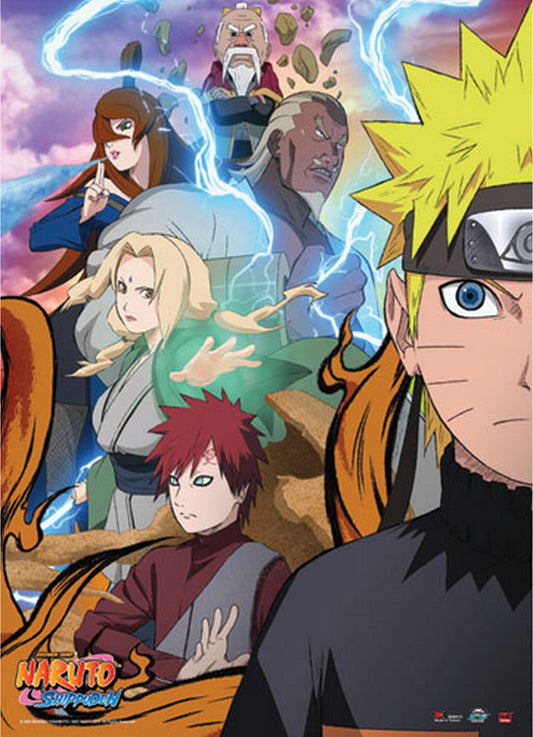 Naruto Shippuden - Naruto Uzumaki Allies Wall Scroll 31"W x 43"H