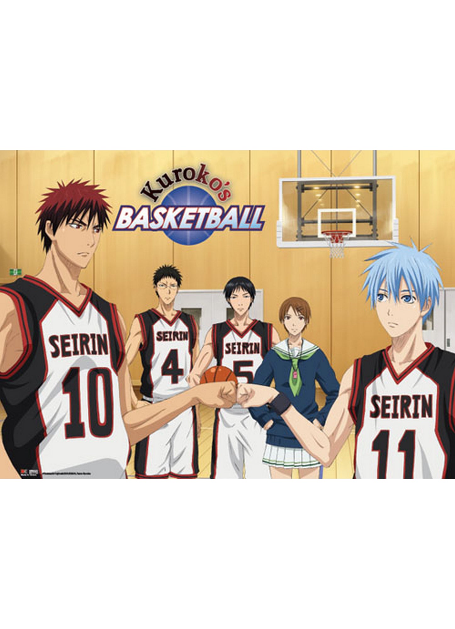 Kuroko's Basketball - Seirin Wall Scroll 31"W x 43"H