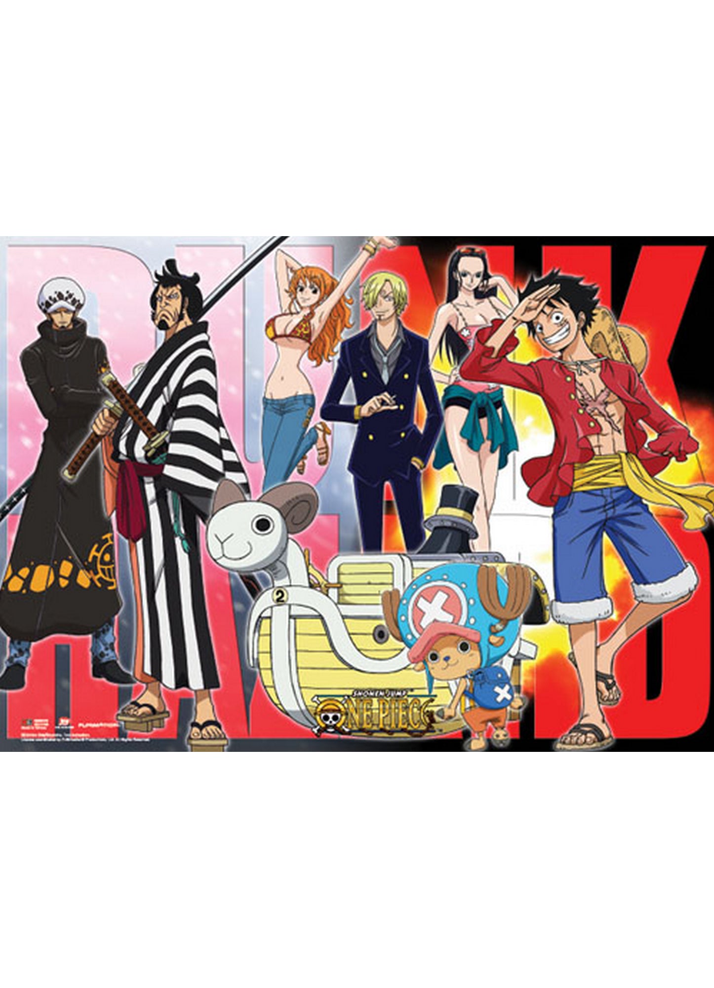 One Piece - Punk Hazard Wall Scroll 31"W x 43"H