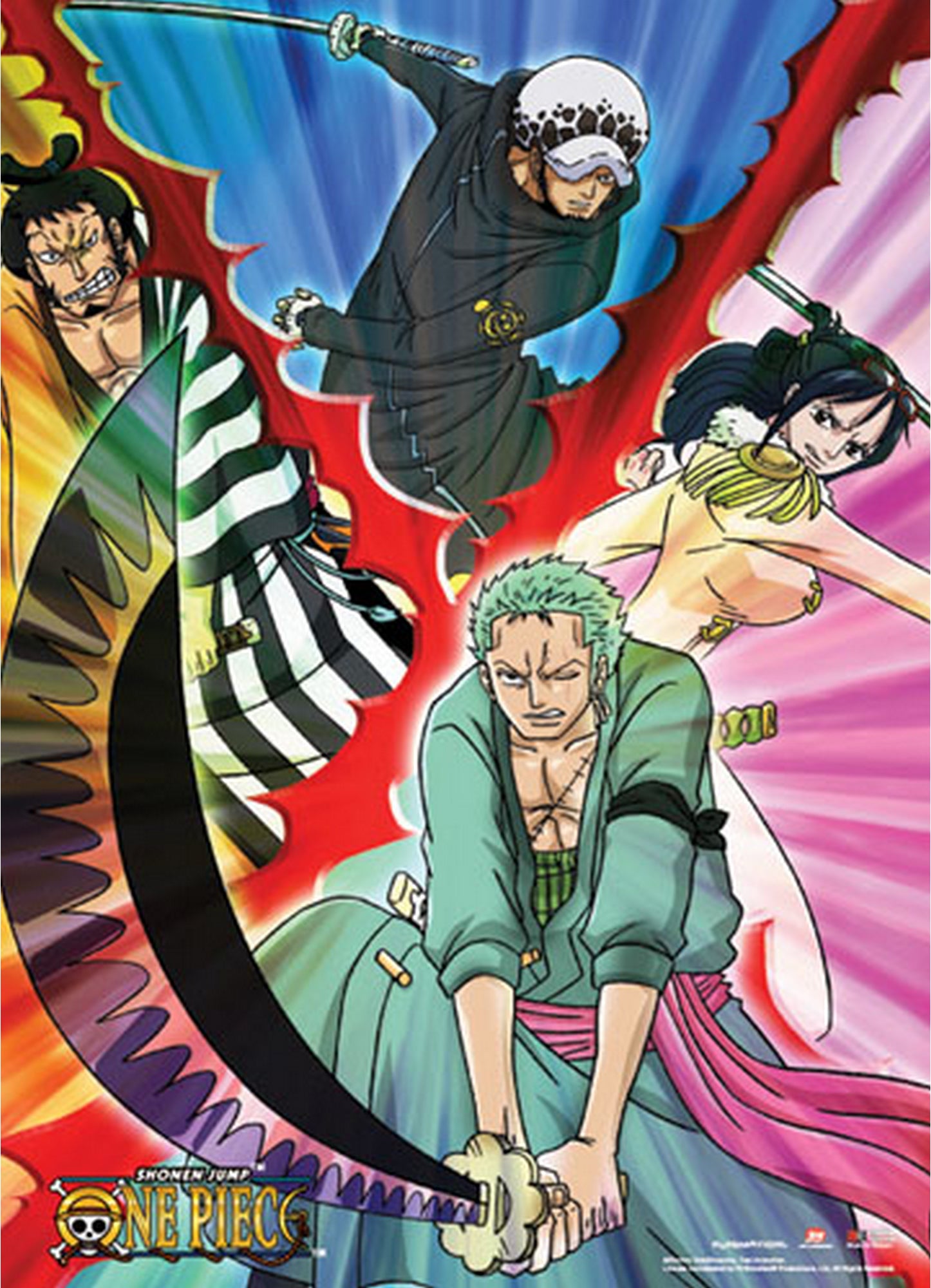 One Piece - Swords MensWall Scroll 31"W x 43"H