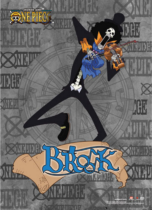 One Piece - Brook Wall Scroll 31"W x 43"H