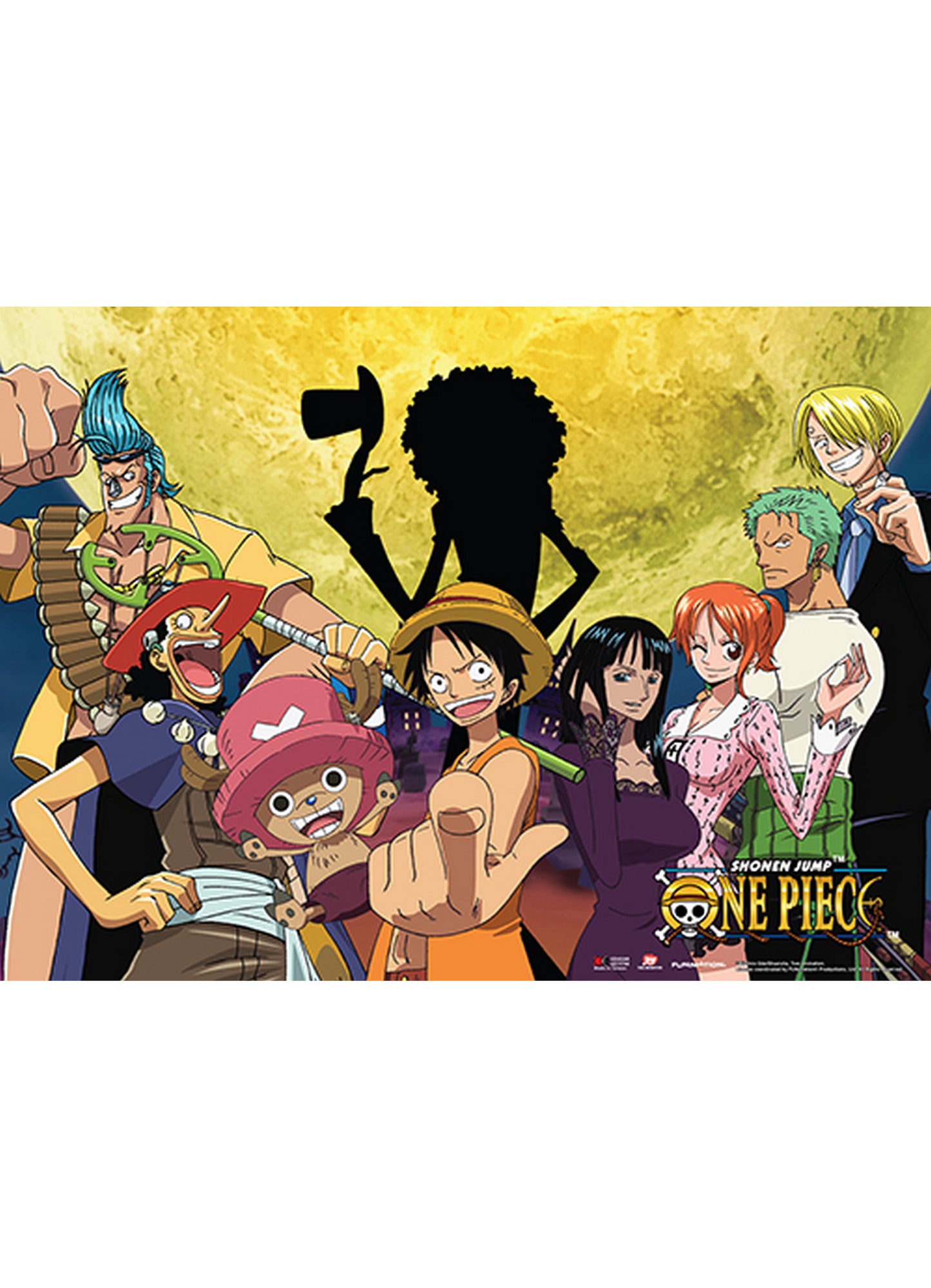 One Piece - Moonlight Wall Scroll 31"W x 43"H