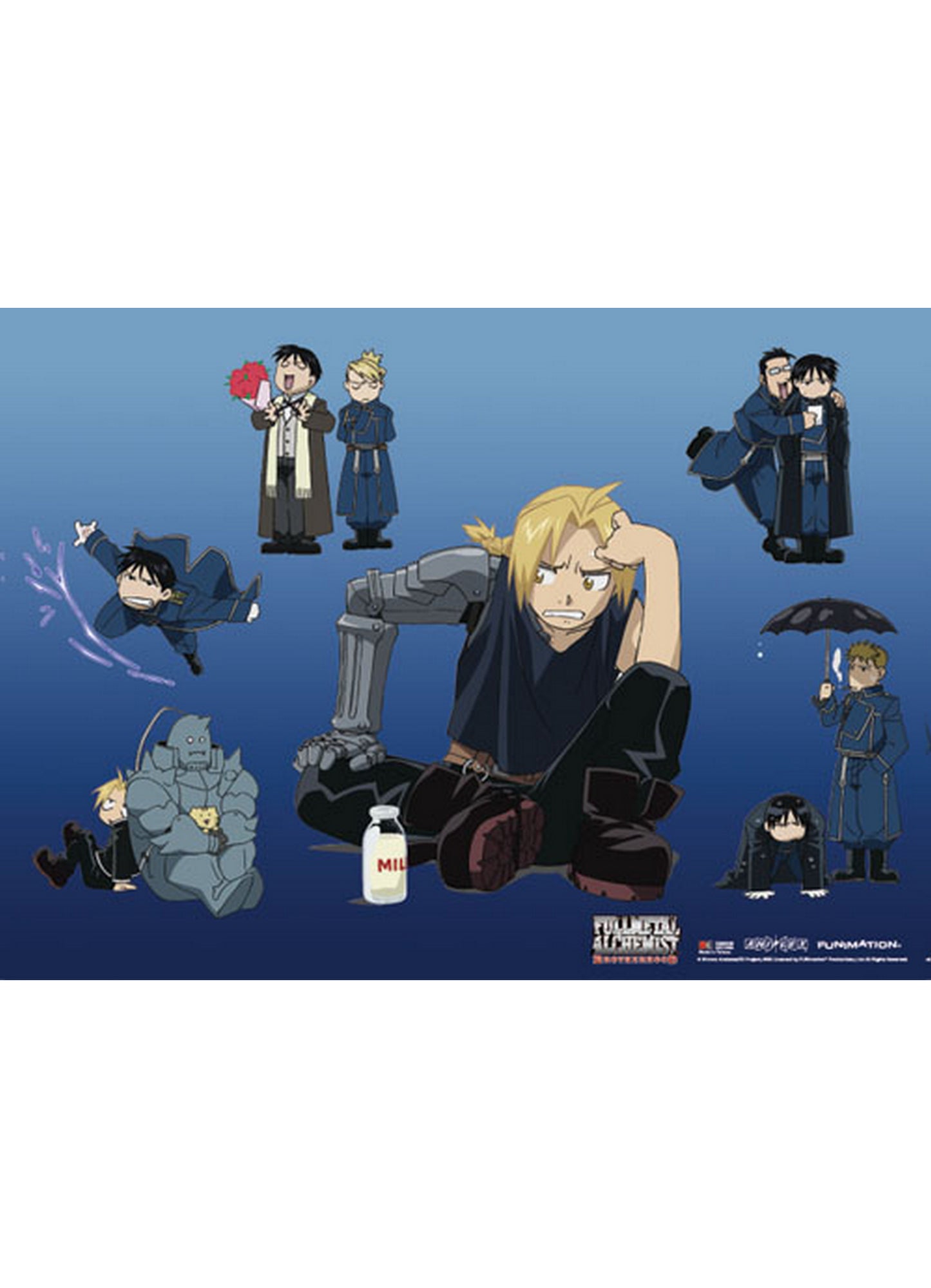 Full Metal Alchemist: Brotherhood - FMA Group 8 Wall Scroll 31"W x 43"H