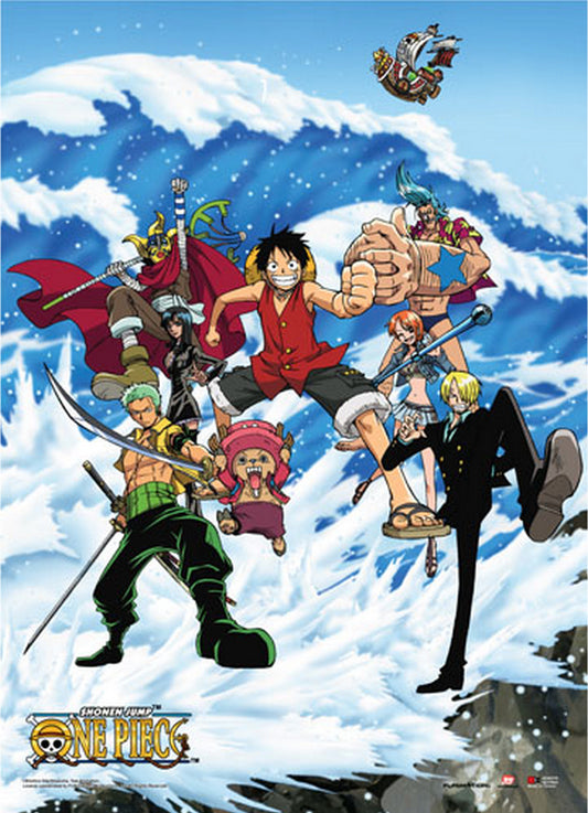 One Piece - Tidal & Wave Wall Scroll 31"W x 43"H