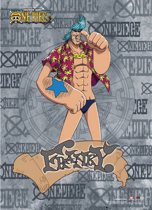 One Piece - Franky Wall Scroll 31"W x 43"H