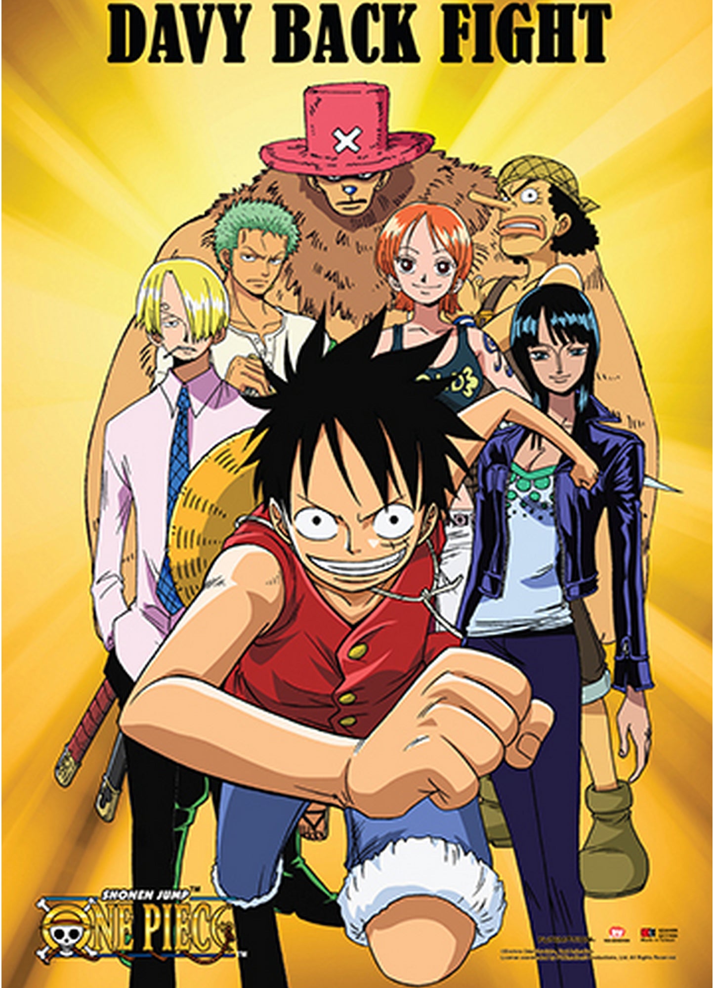 One Piece - Davy Back Fight Wall Scroll 31"W x 43"H