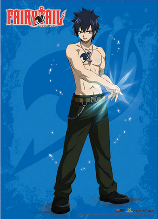 Fairy Tail - Gray Fullbuster Single Shot Wall Scroll 31"W x 43"H