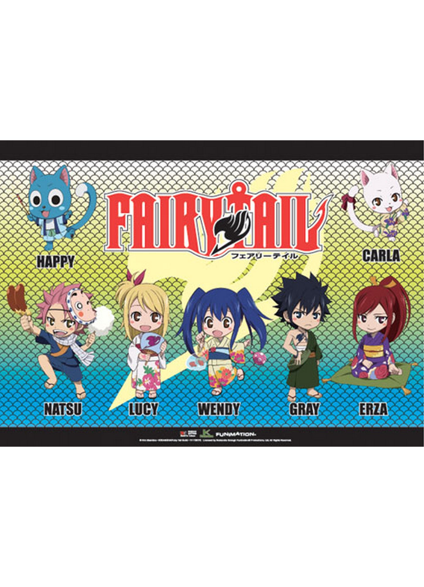 Fairy Tail - SD Group 3 Wall Scroll 31"W x 43"H