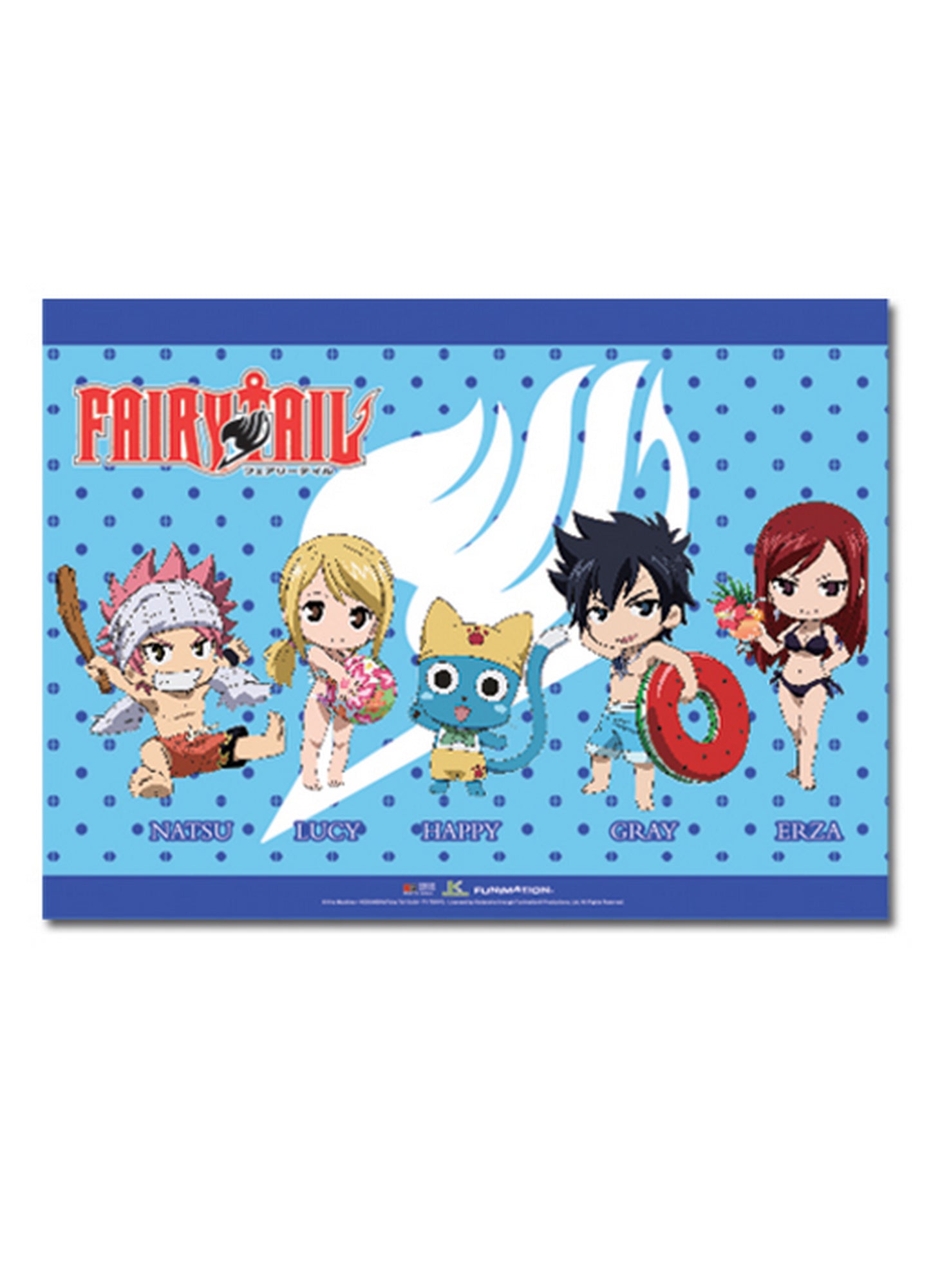 Fairy Tail - SD Group 5 Wall Scroll 31"W x 43"H
