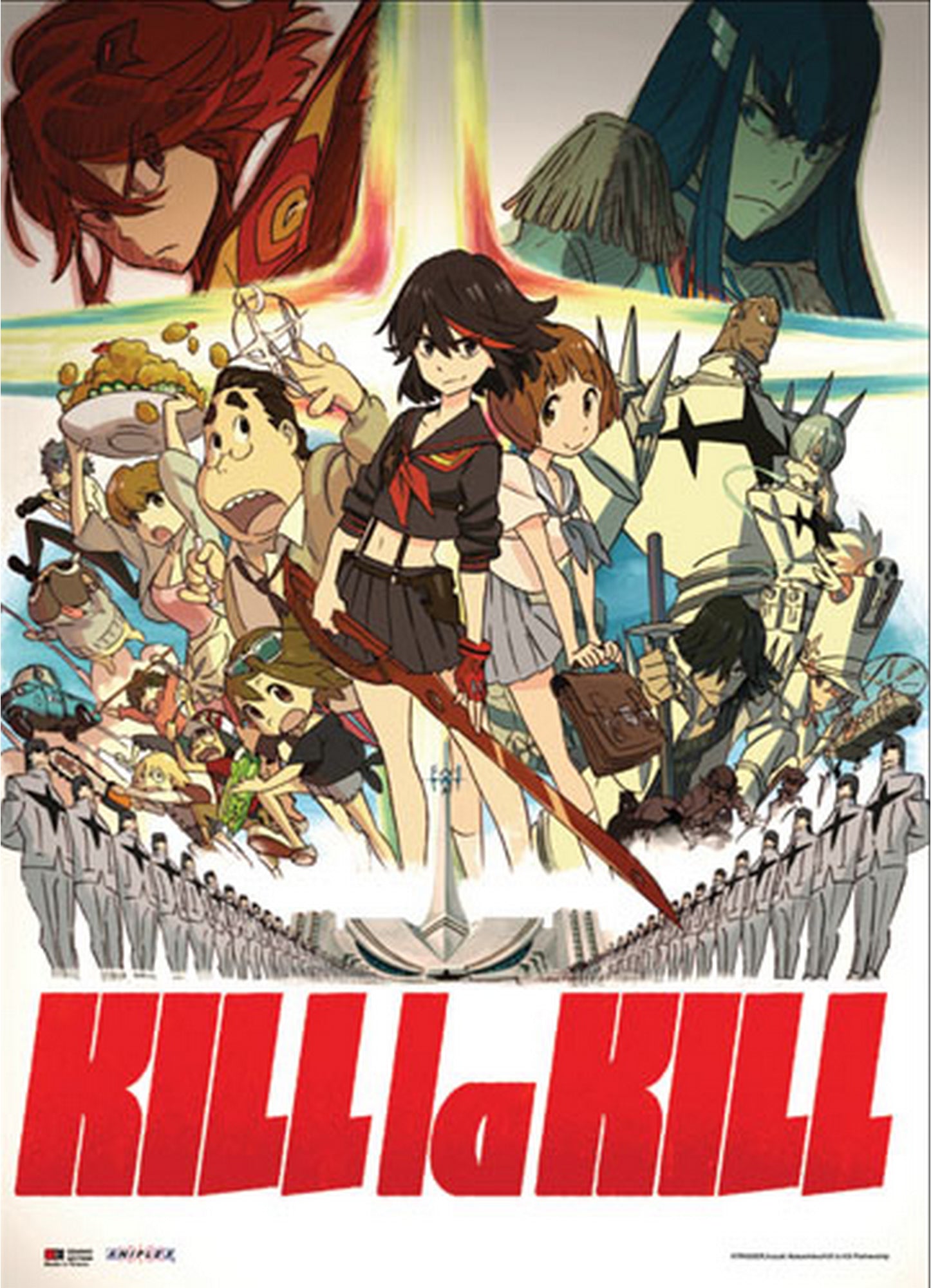 Kill La Kill - Group Wall Scroll 31"W x 43"H