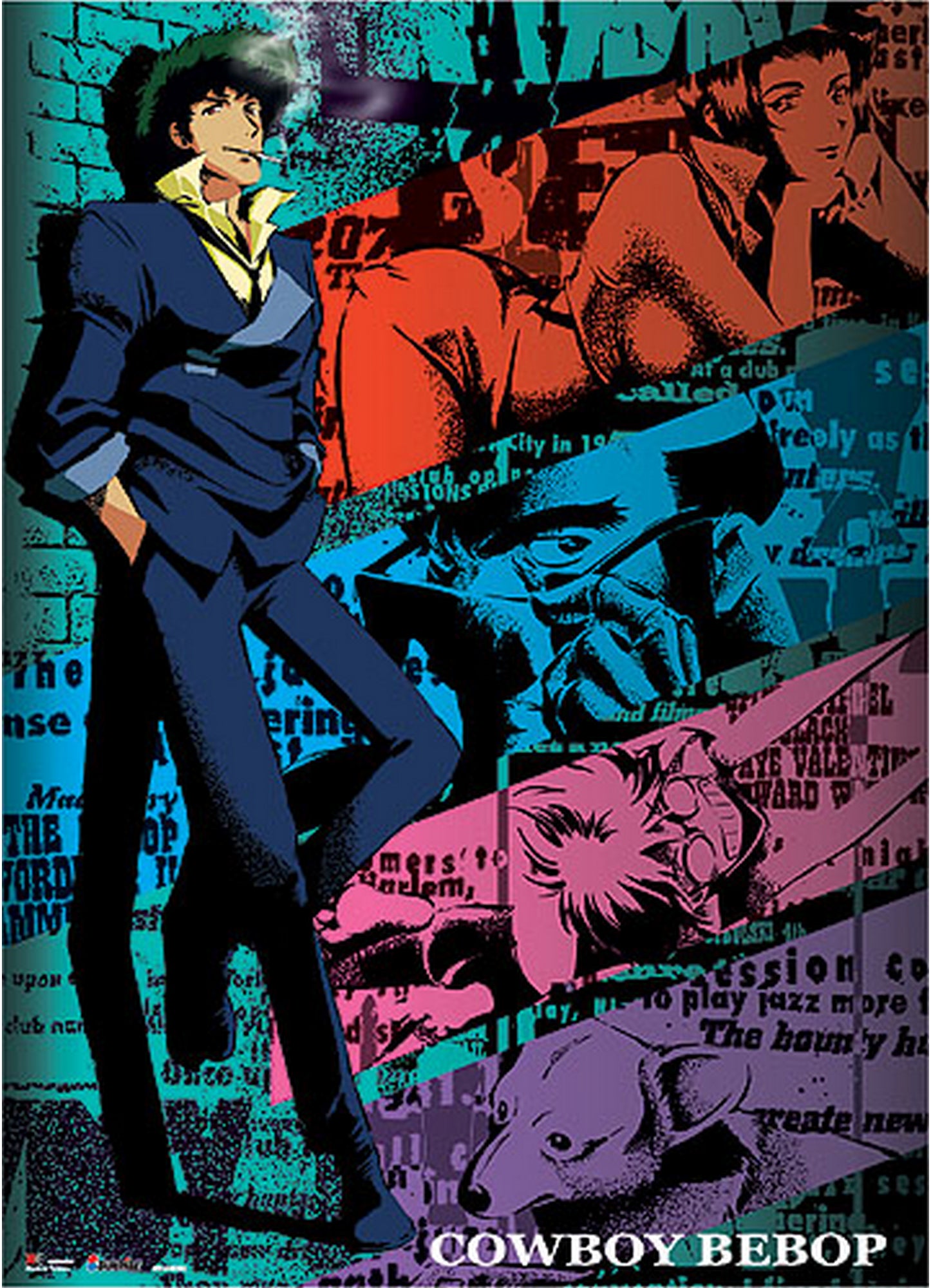 Cowboy Bebop - Spike Spiegel Smoking Wall Scroll 31"W x 43"H