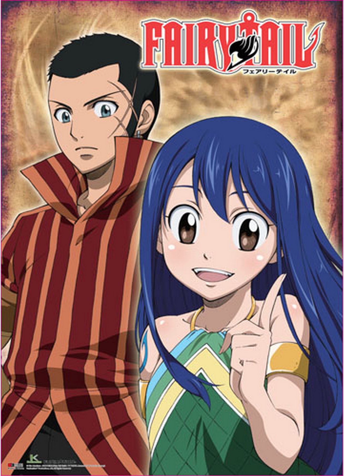 Fairy Tail - Wendy Marvell And Mest Gryder "Doranbolt" Wall Scroll 31"W x 43"H