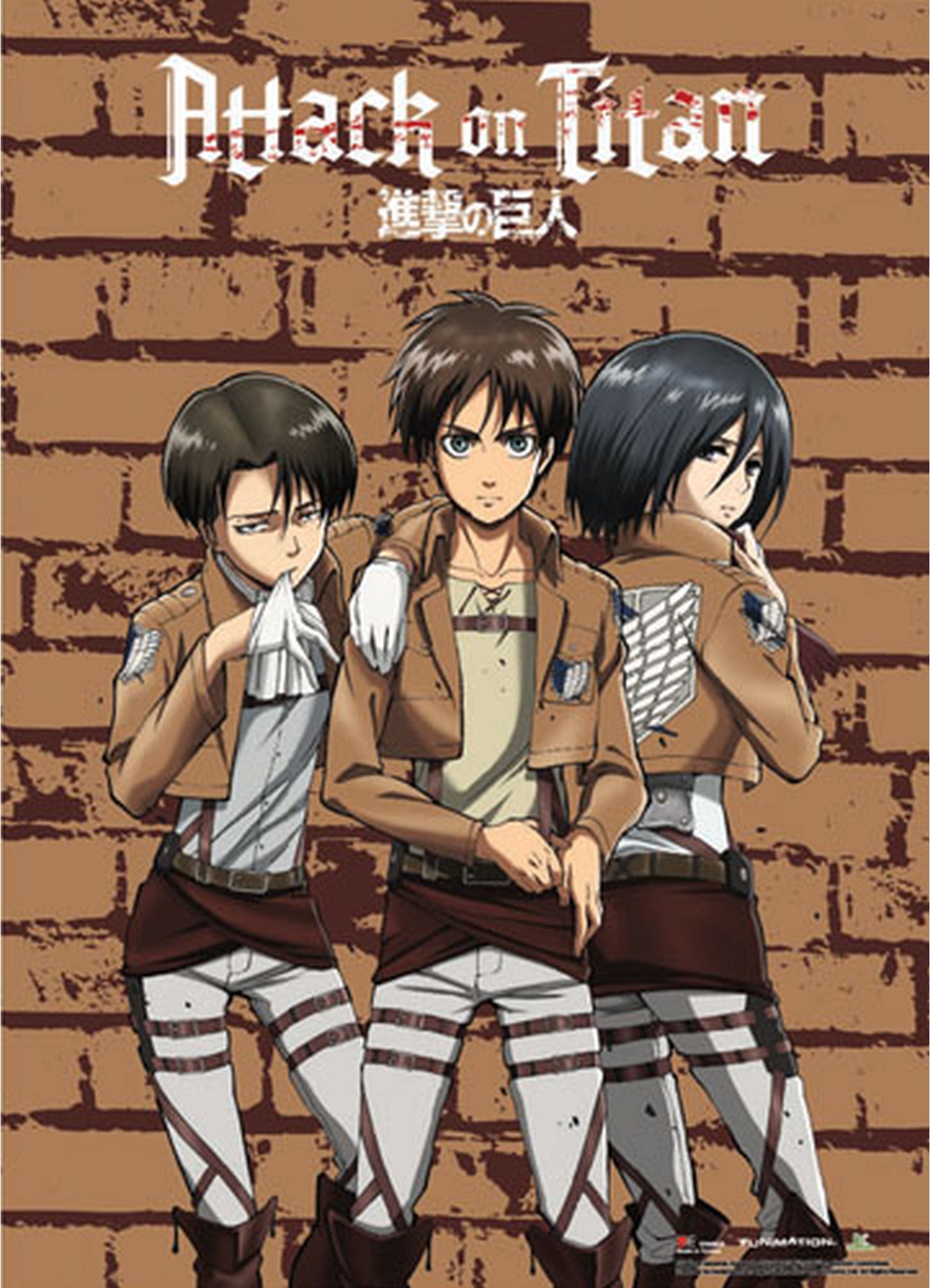 Attack On Titan - Group 3 Wall Scroll 31"W x 43"H