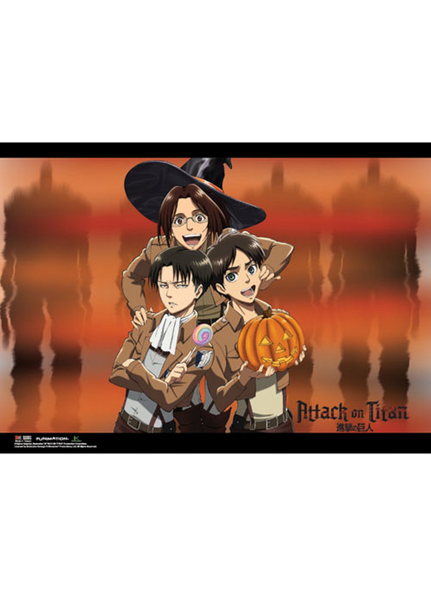 Attack On Titan - Halloween Group Special Edition Wall Scroll 31"W x 43"H