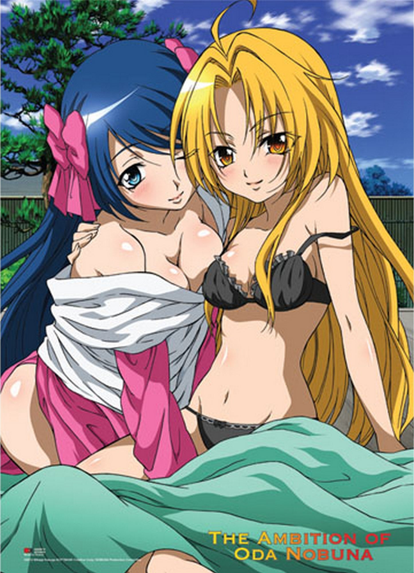 The Ambition Of Oda Nobuna Nobuna And Nagahide Wall Scroll