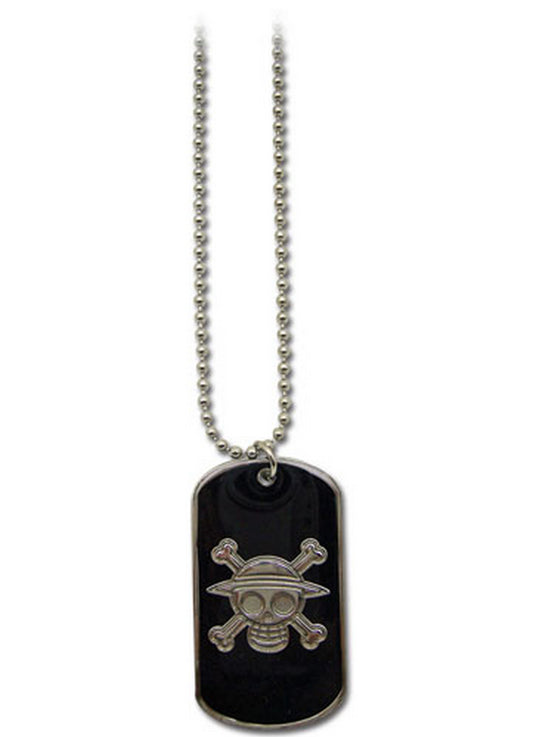 One Piece - Skull Dog Tag Necklace