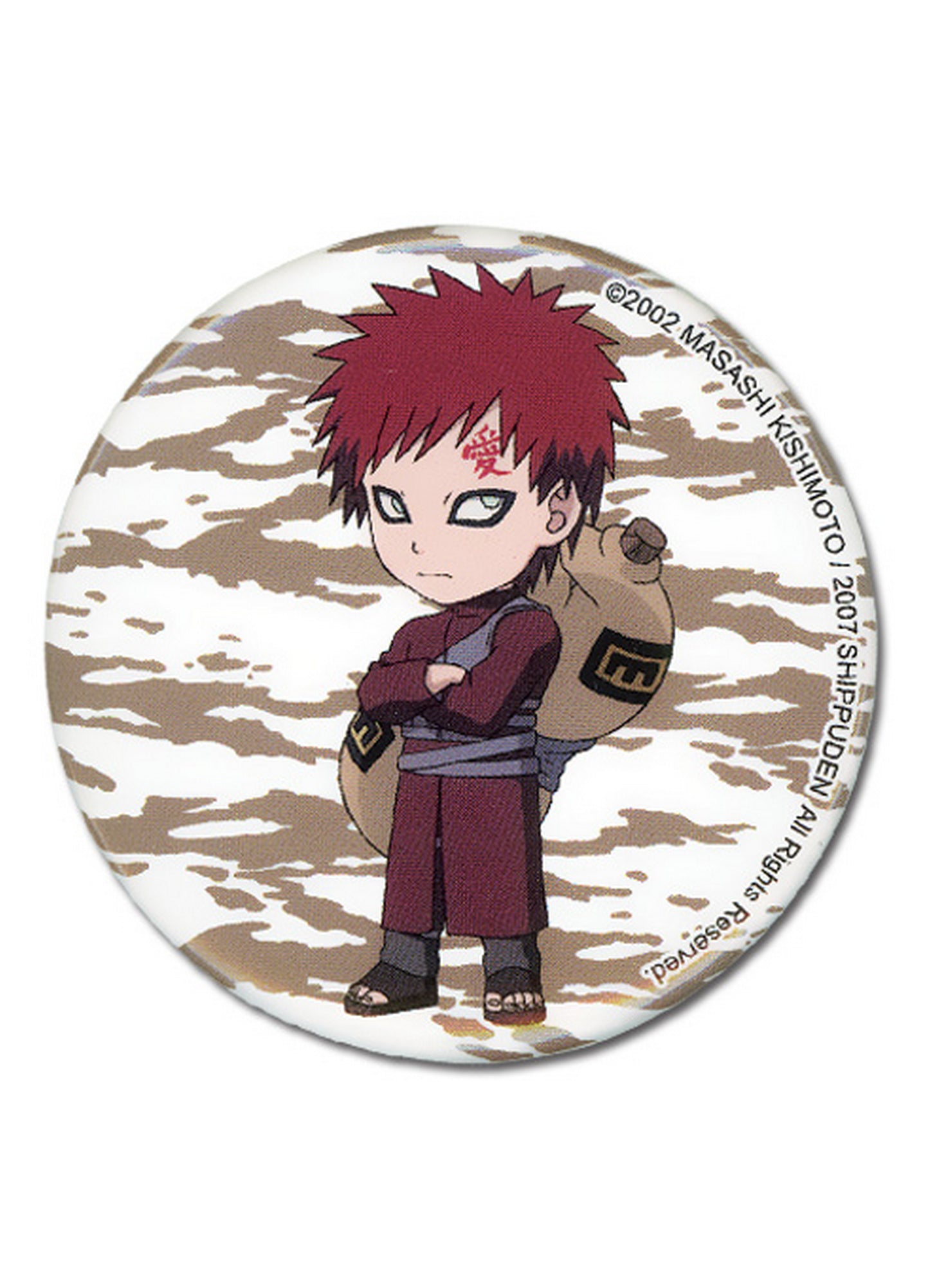 Naruto Shippuden - Gaara SD Button 2.1875