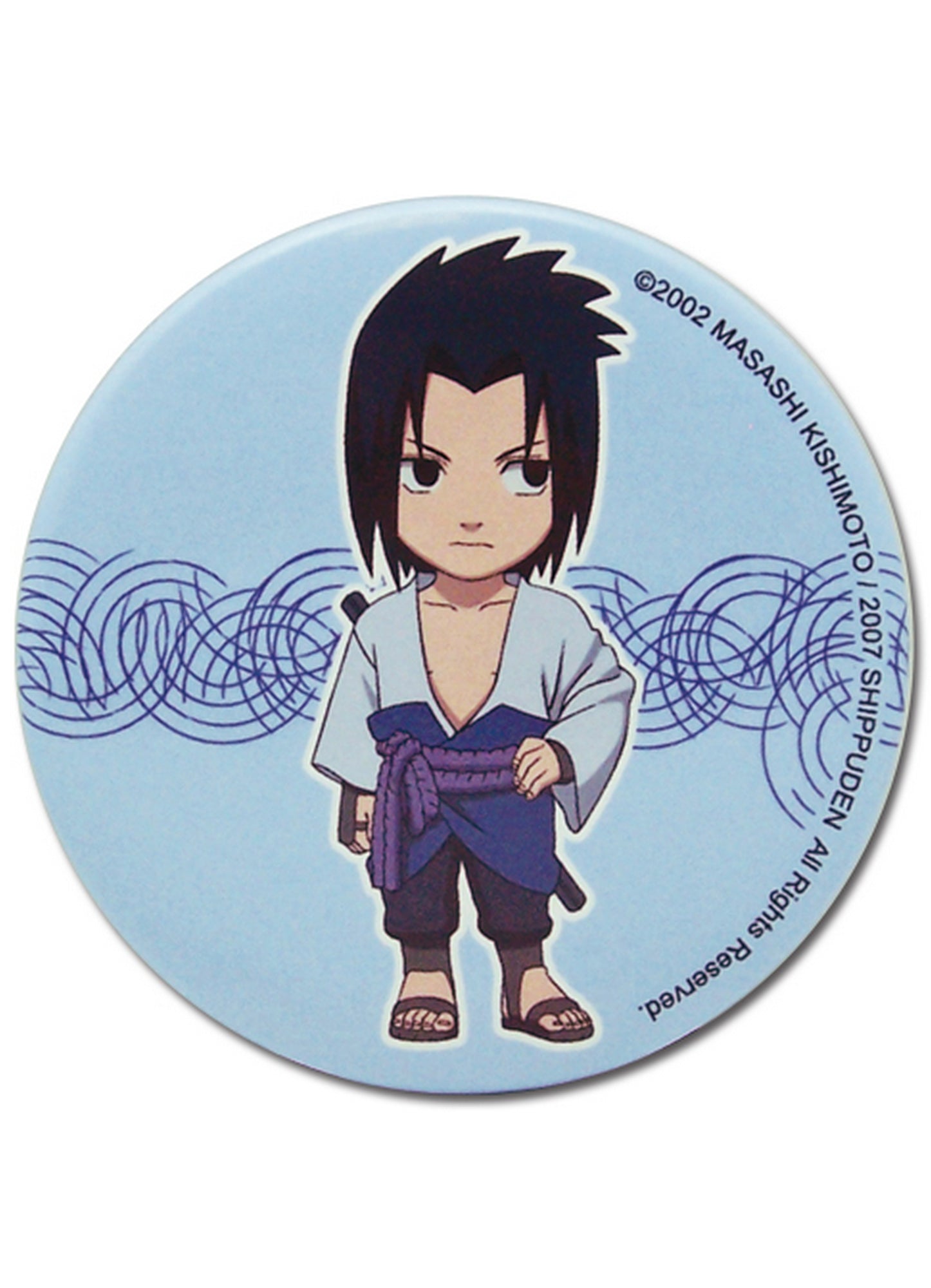Naruto Shippuden - Sasuke Uchiha SD Button 2.1875"
