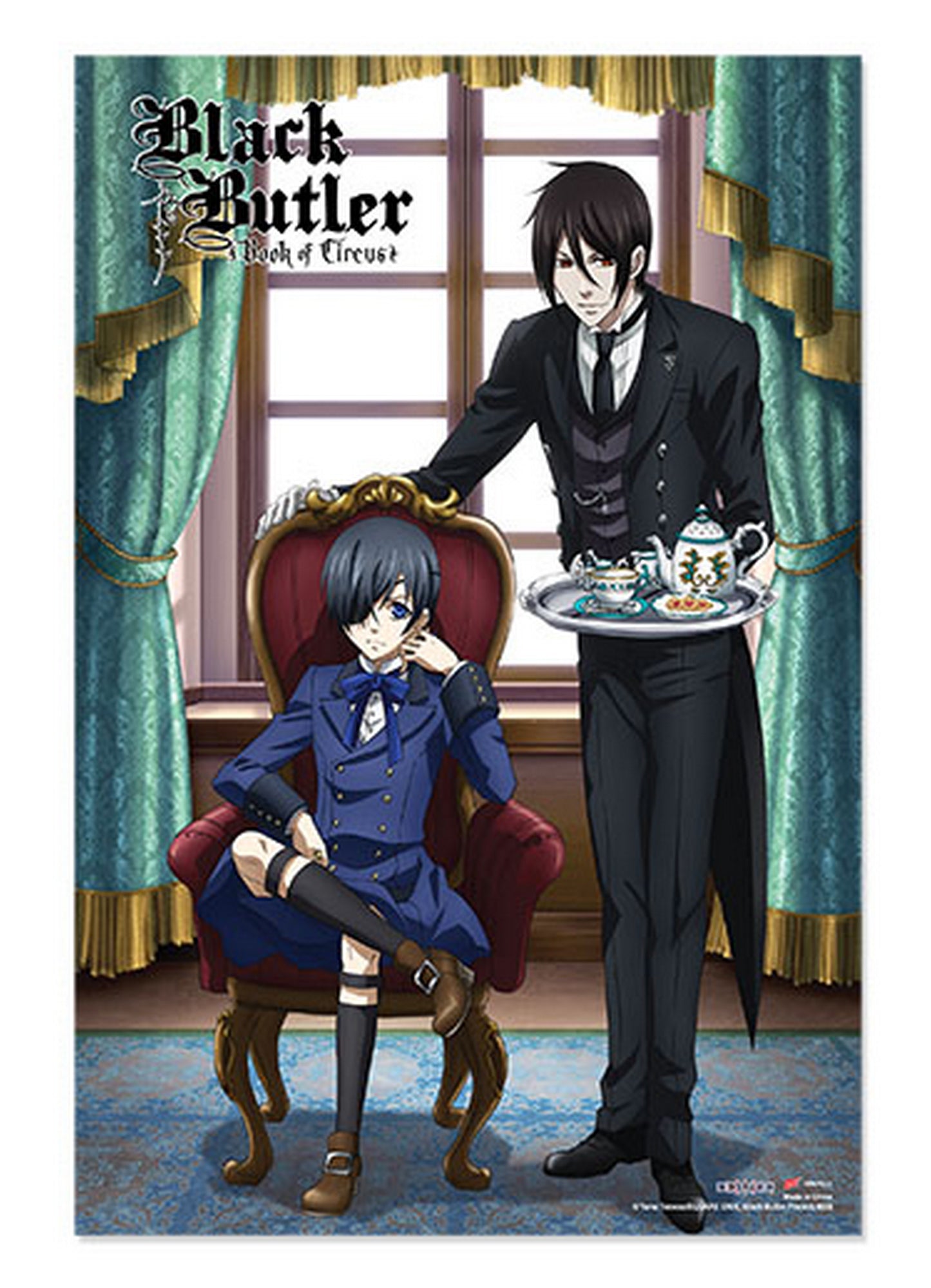 Black Butler Book Of Circus - Sebastian Michaelis Ciel Phantomhive Tea Paper Poster