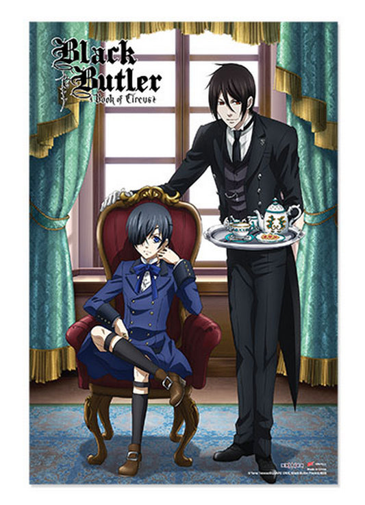 Black Butler Book Of Circus - Sebastian Michaelis Ciel Phantomhive Tea Paper Poster