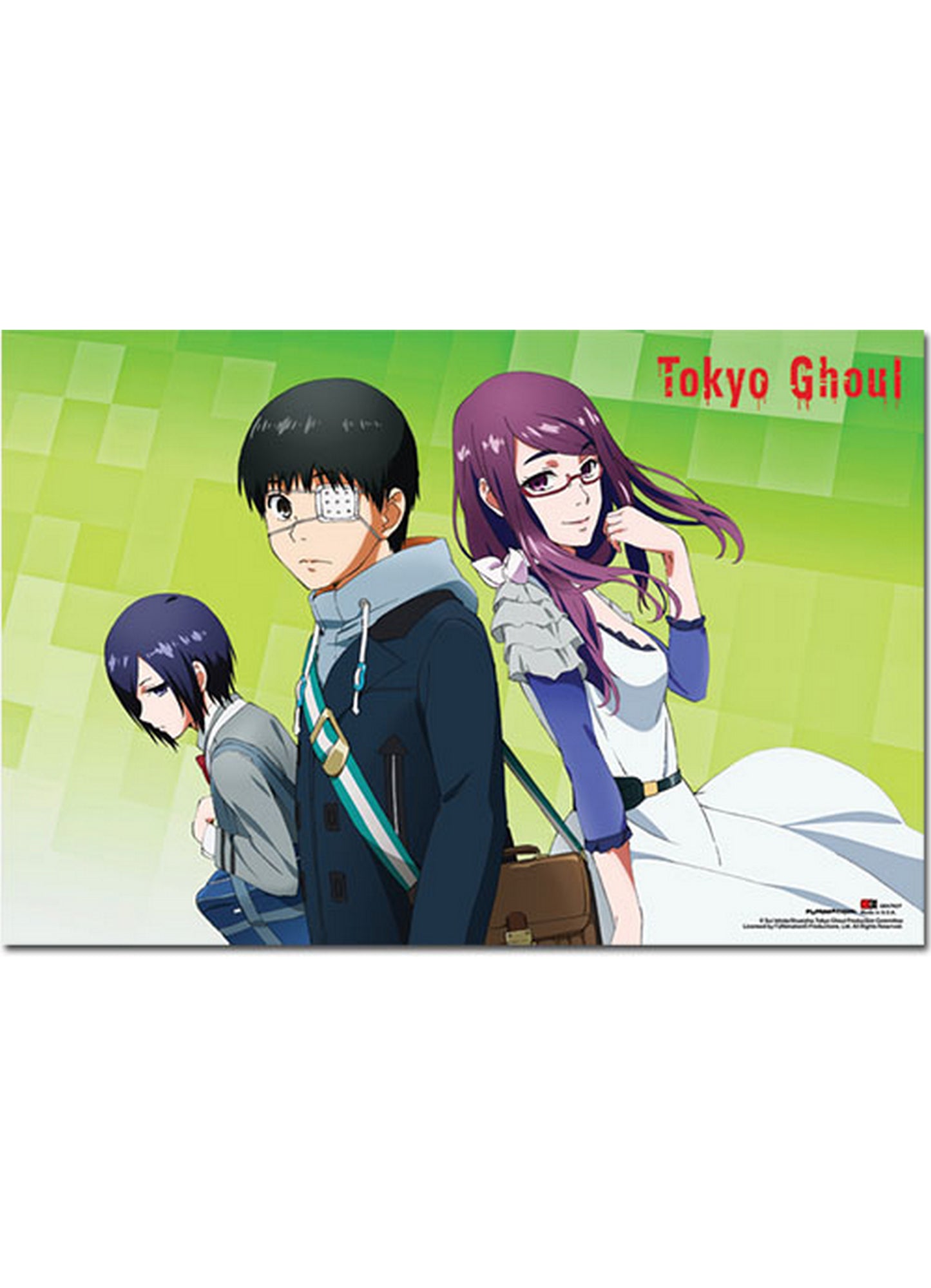 Tokyo Ghoul - Ken Kaneki, Touka Kirishima, & Rize Kamishiro Paper Poster