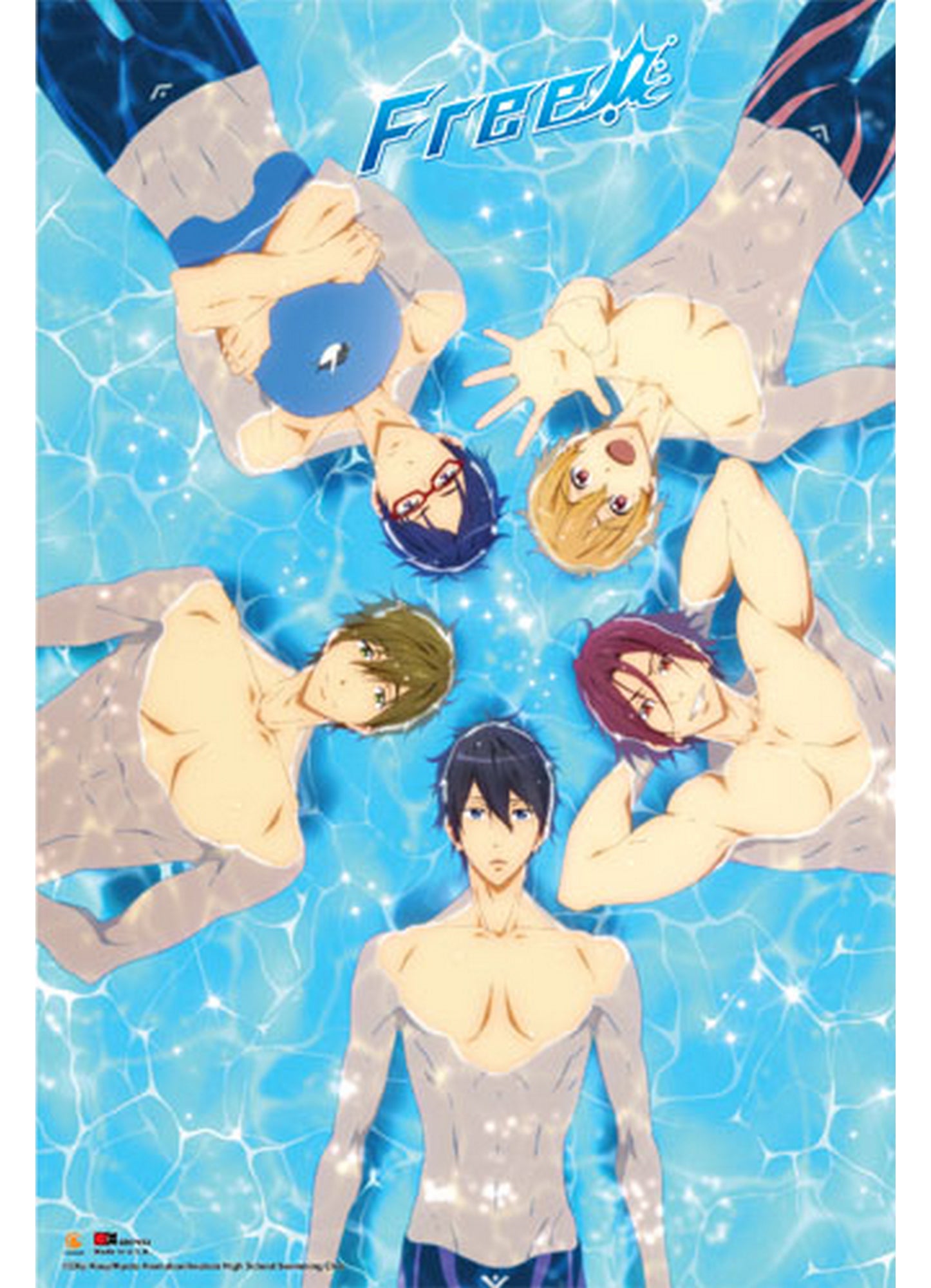 Free! - Group Floating Paper Poster