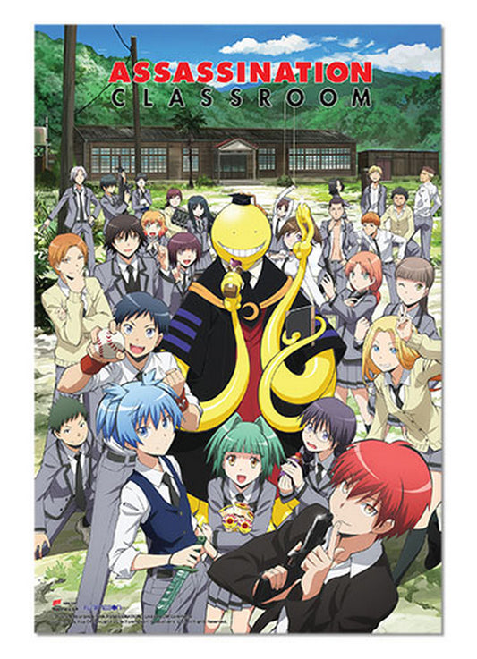 Assassination Classroom - Group Outside Paper Poster