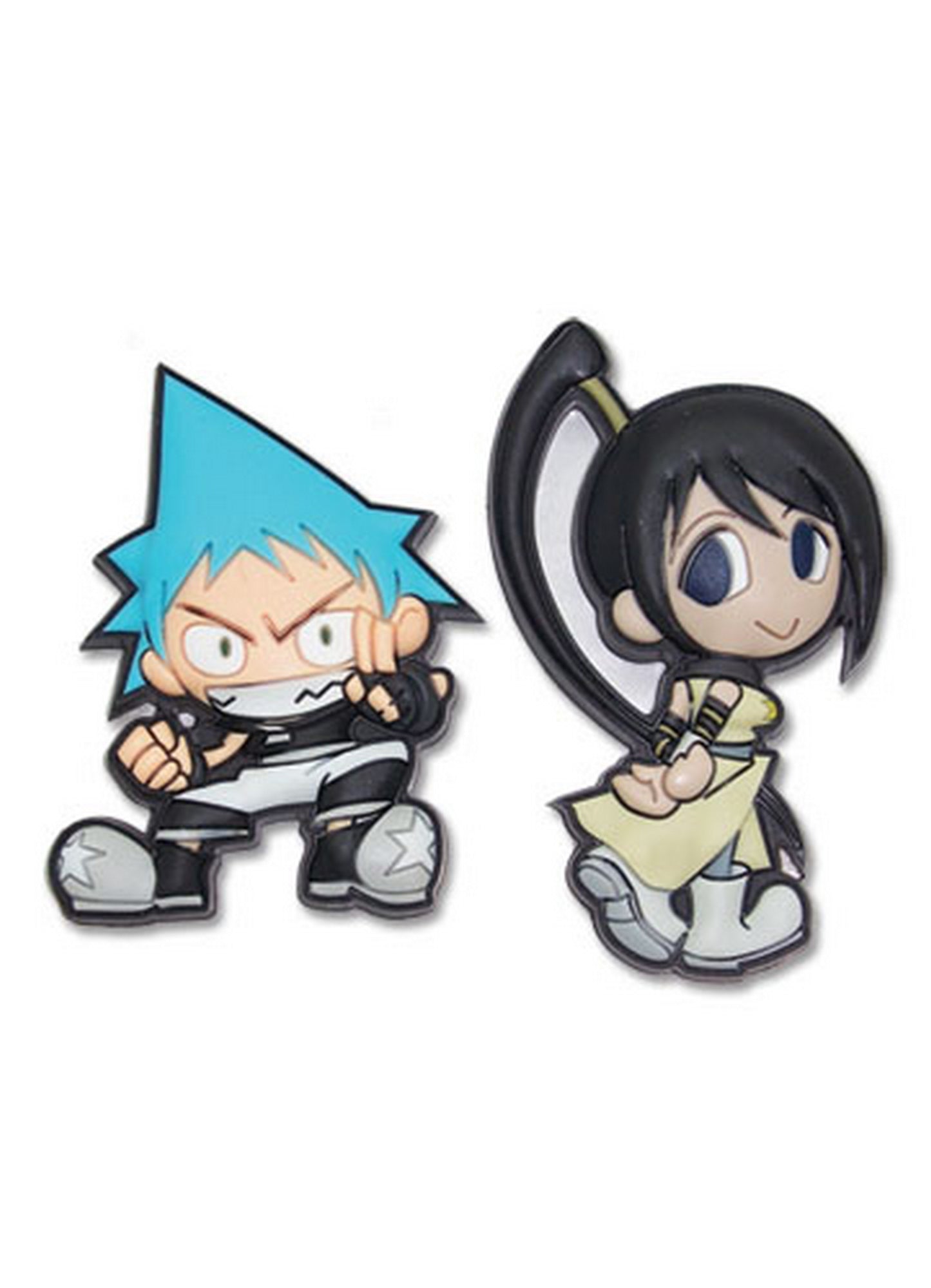 Soul Eater - Black Star Tsubaki Nakatsukasa PVC Pin Set
