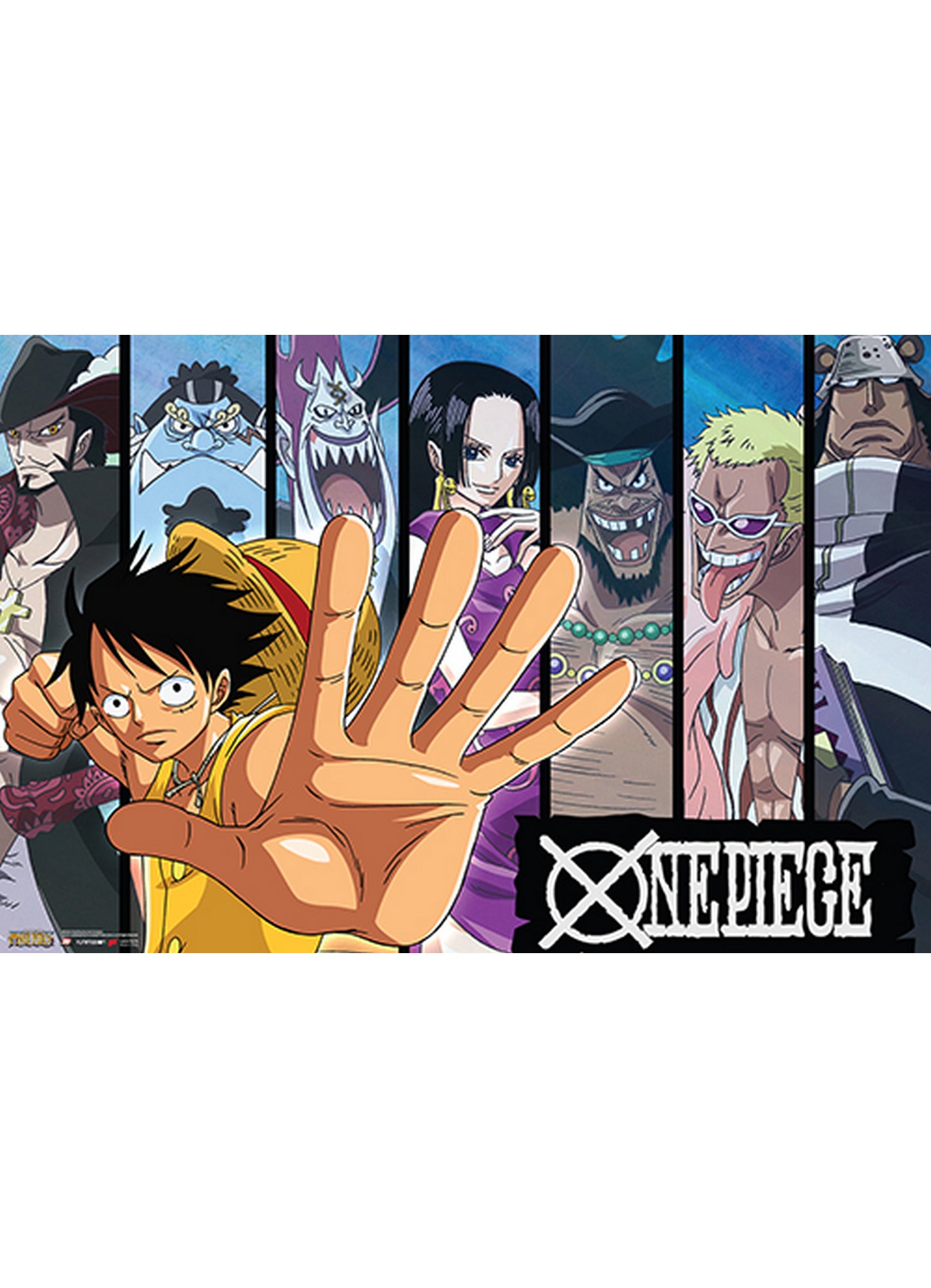 One Piece - Monkey D. Luffy & Seven Warlords Paper Poster