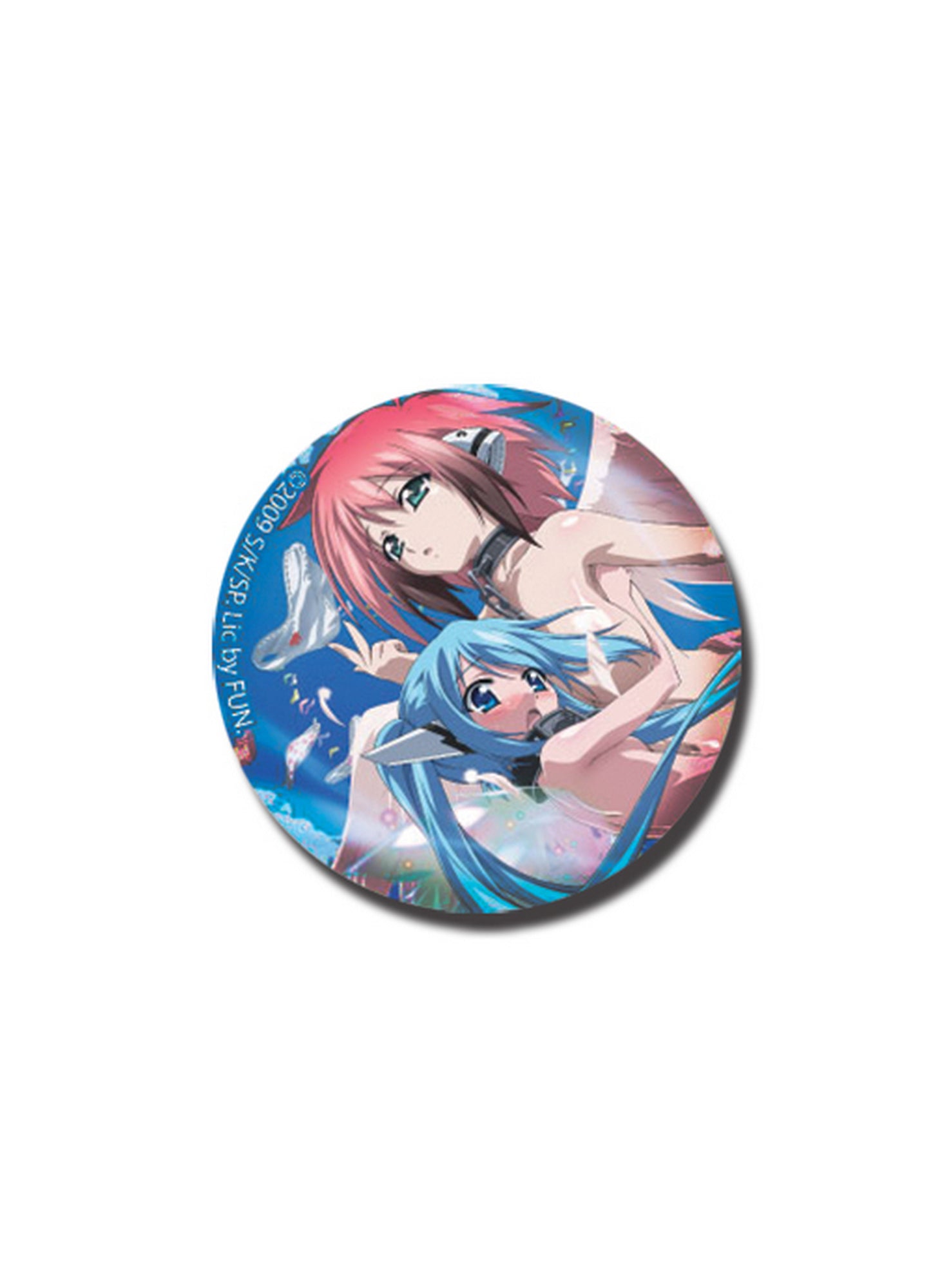 Heavens Lost Property - Ikaros & Nymph Button 2.1875"