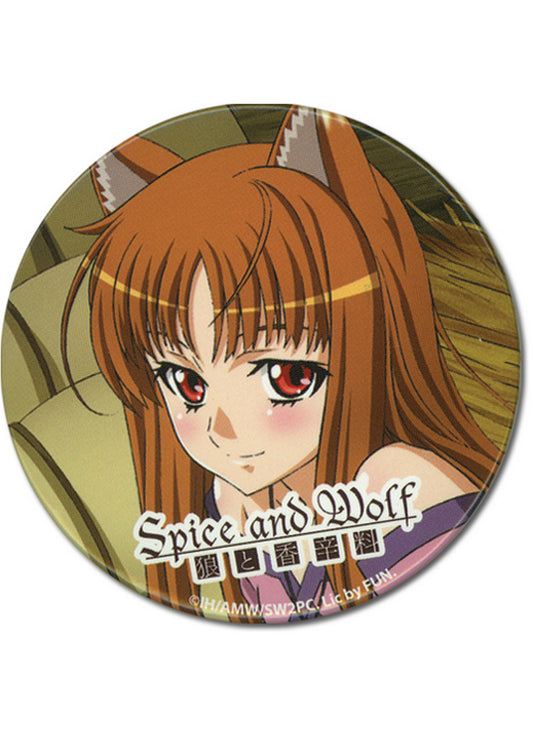Spice And Wolf:Holo Red Face Button 2'