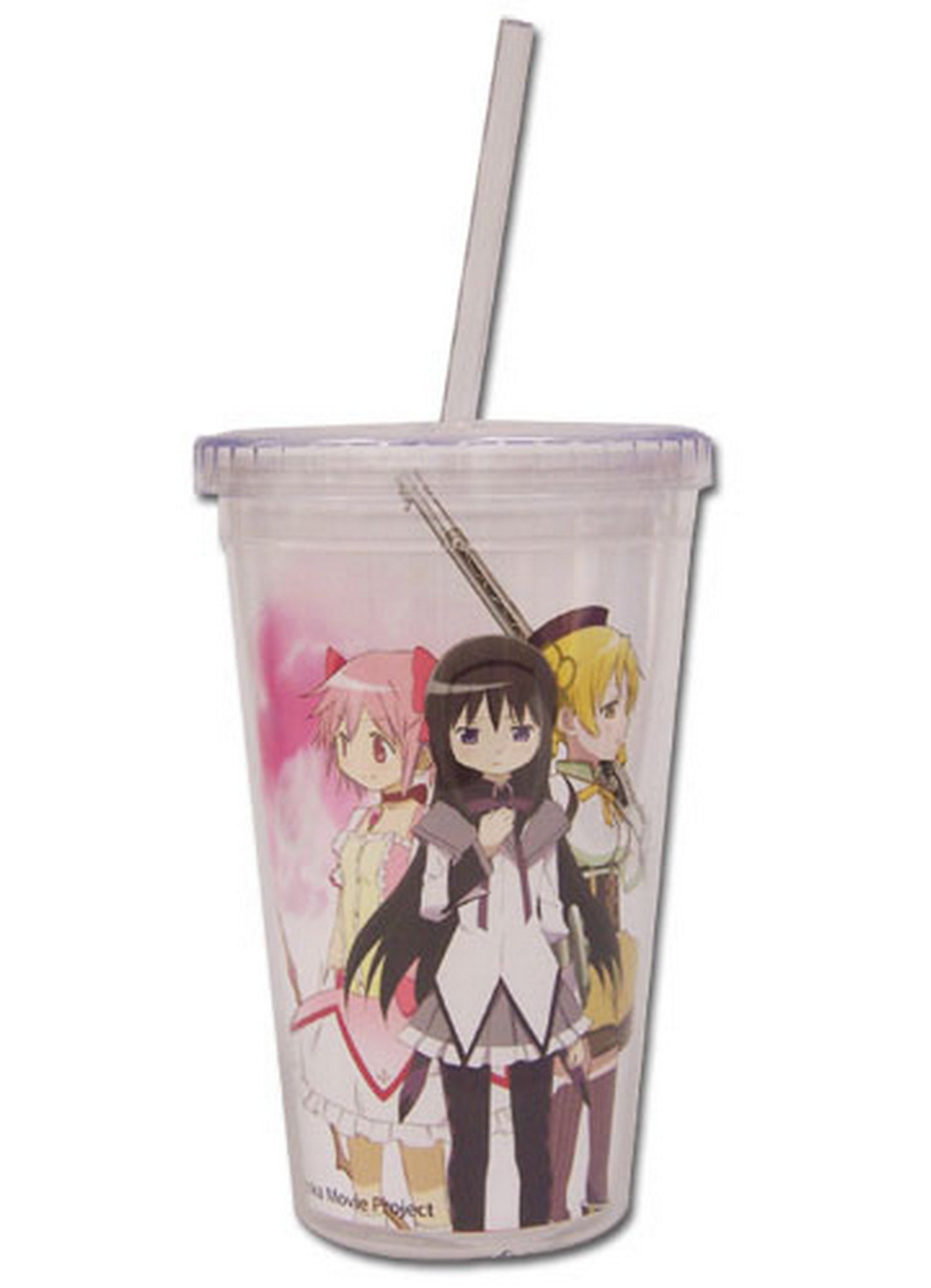 Madoka Magica Movie - Madoka Kaname & Homura Akemi & Mami Tomoe Tumbler With Lid