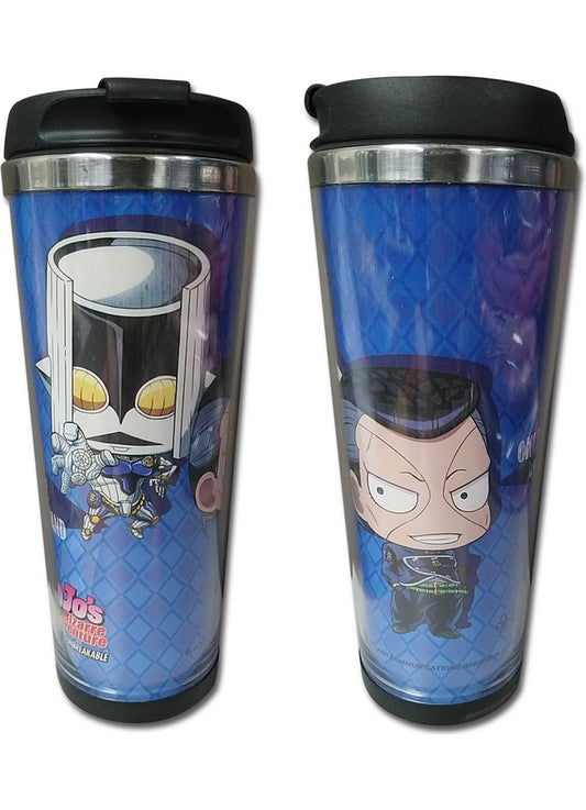 Jojos Bizarre Adventure S3 - SD Okuyasu Blue Tumbler