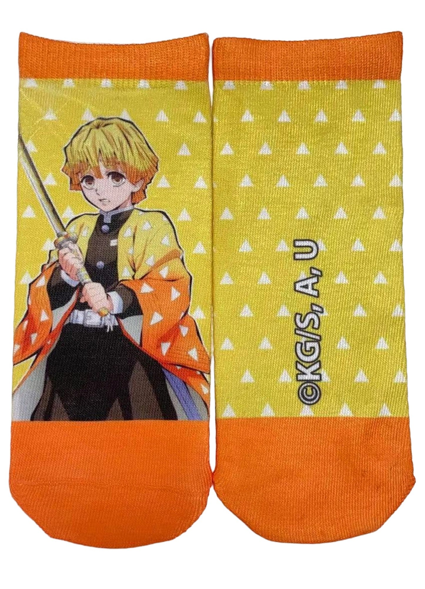 Demon Slayer - Zenitsu Agatsuma No Show Socks