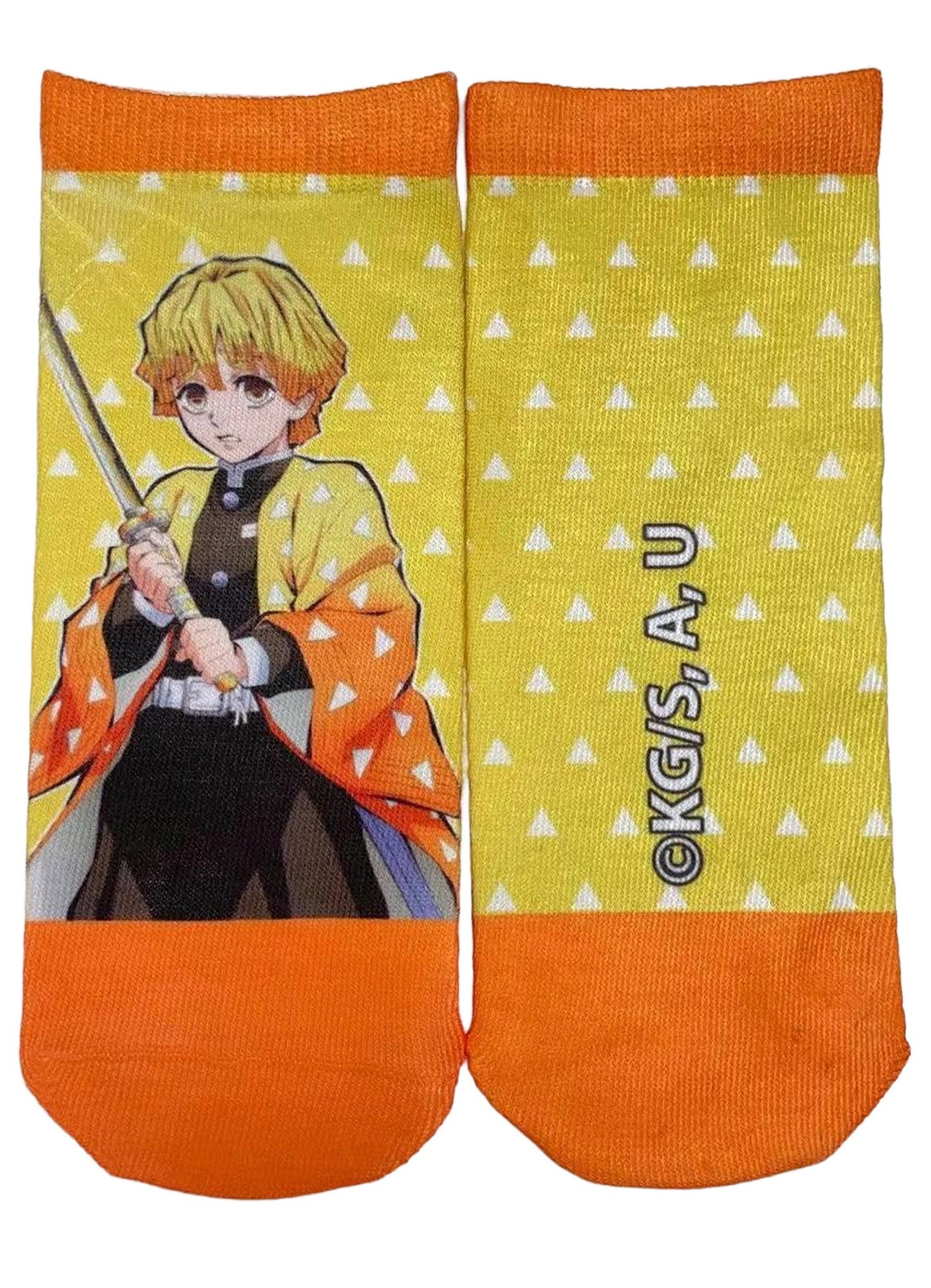 Demon Slayer - Zenitsu Agatsuma No Show Socks
