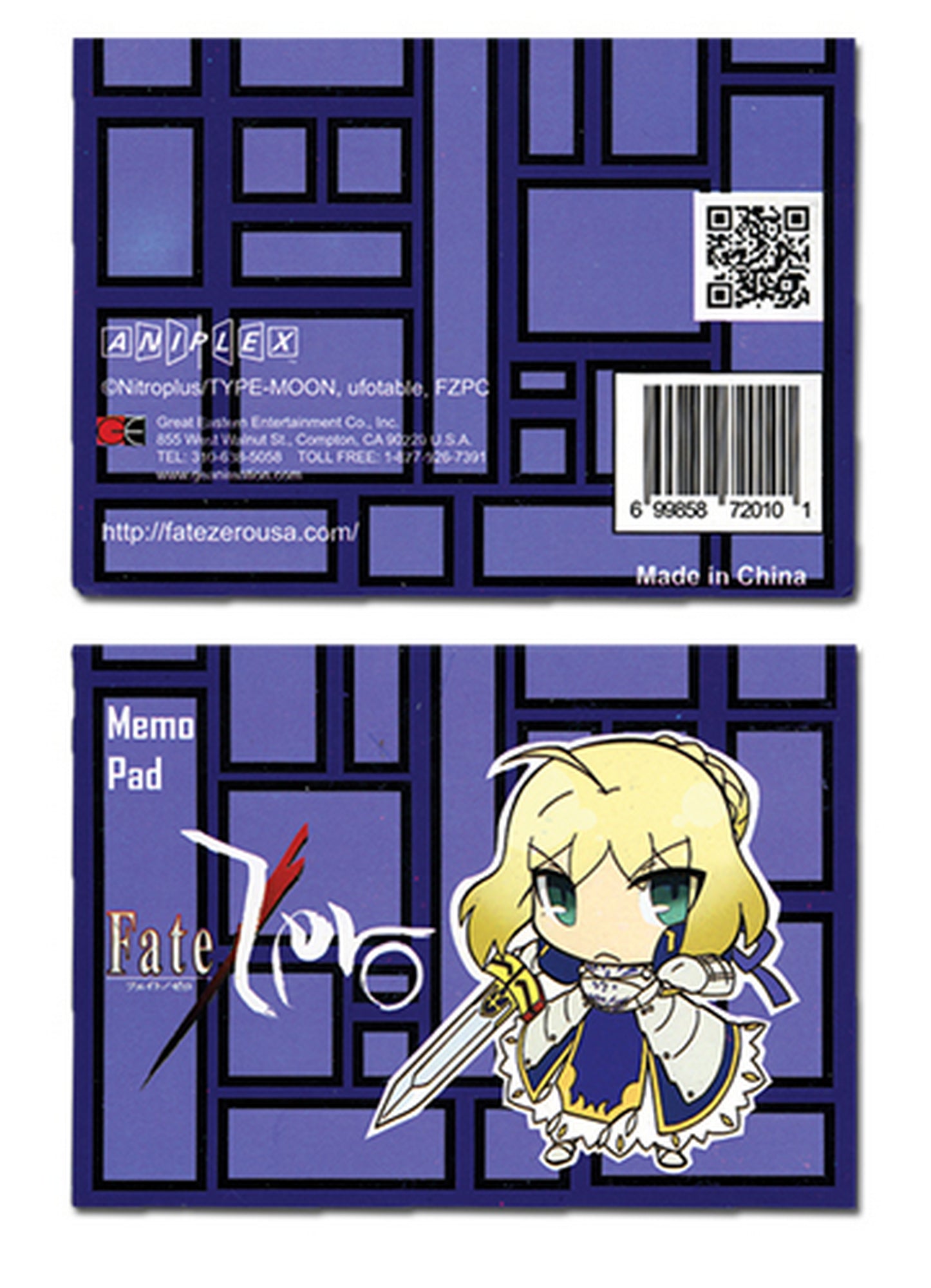 Fate/Zero - Saber Memo Pad