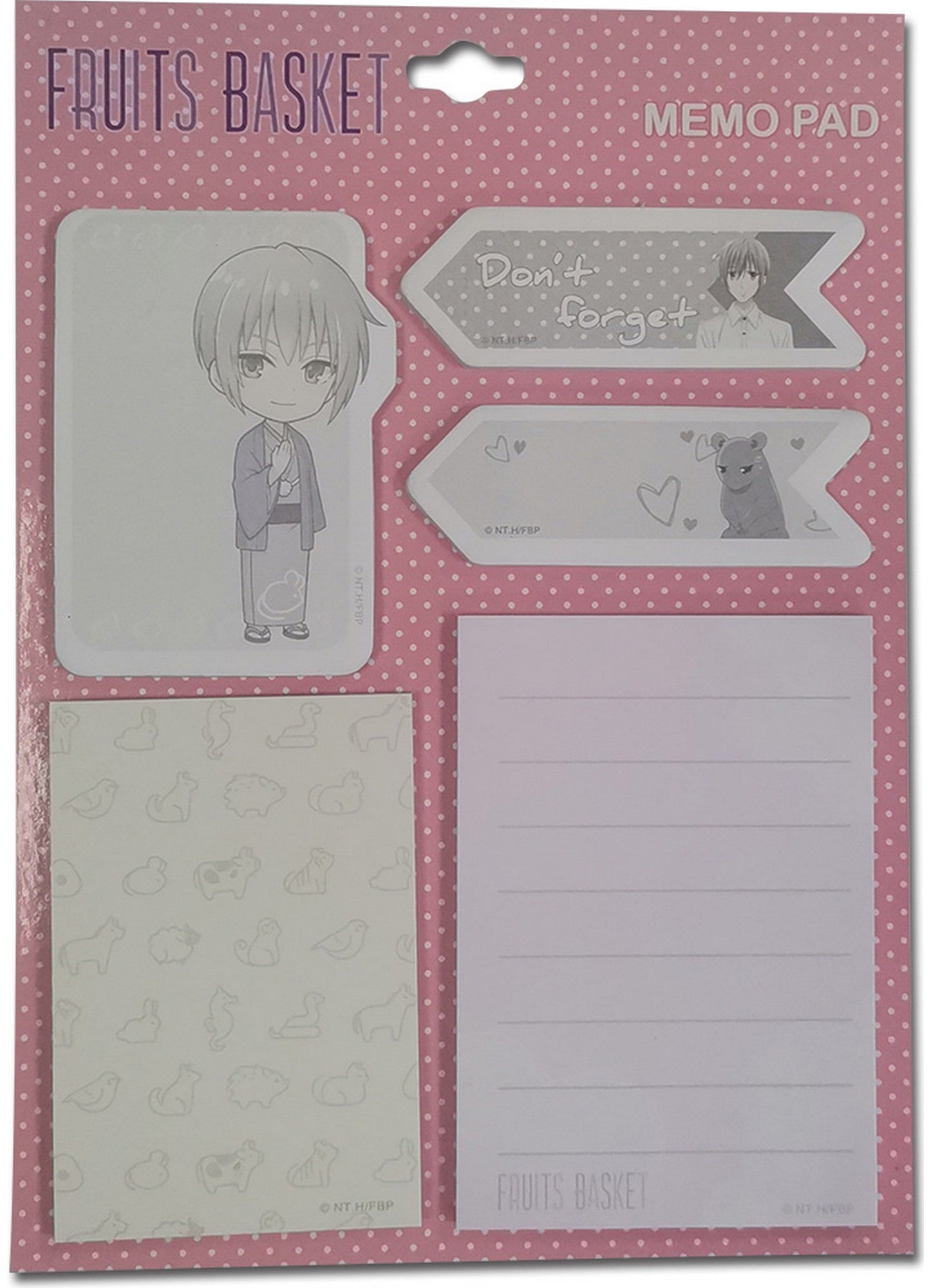 Fruits Basket - Yuki Sohma Dei-Cut Memo Pad Set