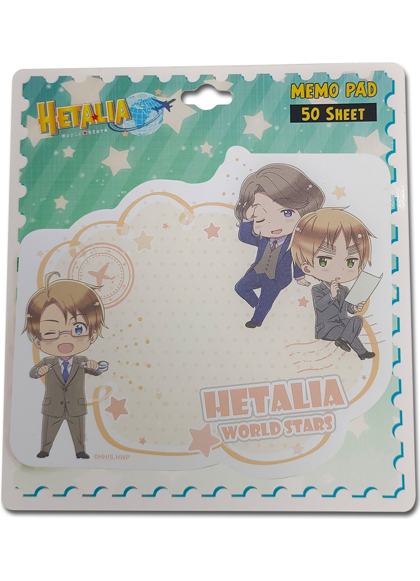 Hetalia S7 - America, France, And England SD Die-Cut Memo Pad