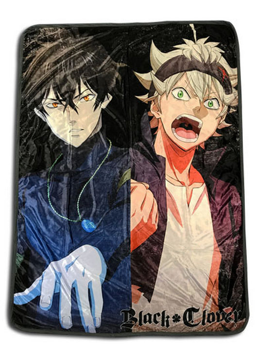 Black Clover - Yuno & Asta Sublimation Throw Blanket 46"W x 60"H