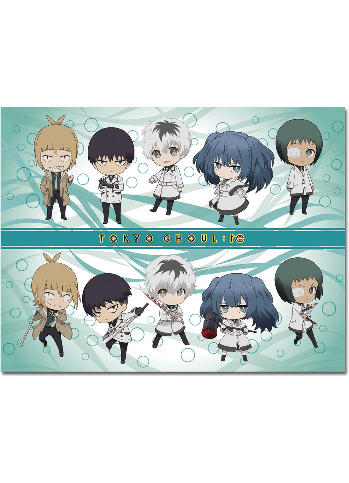 Tokyo Ghoul:re - SD Group Sublimation Throw Blanket 46"W x 60"H