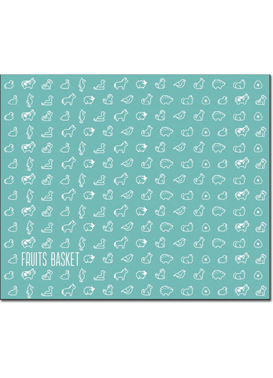 Fruits Basket - 12 Chinese Zodiac Logo Throw Blanket 46"W x 60"H