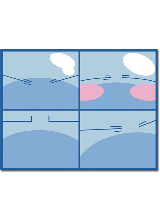 That Time I Got Reincarnated As A Slime - Slimes Four Expressions Sublimation Throw Blanket 46"W x 60"H