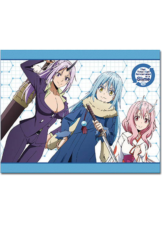That Time I Got Reincarnated As A Slime - Rimuru Tempest & Shion & Shuna Sublimation Throw Blanket 46"W x 60"H