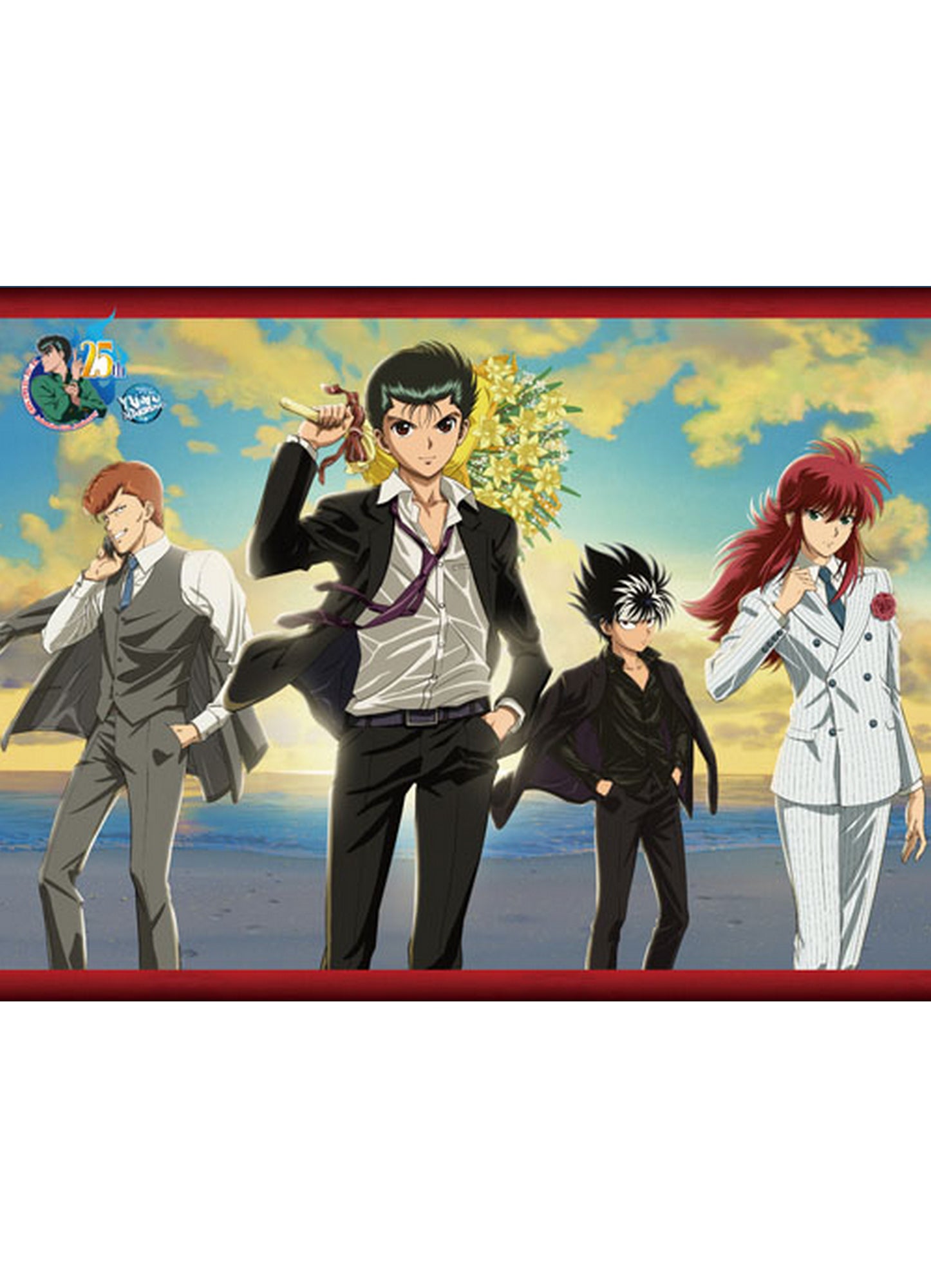 Yu Yu Hakusho - 25th Key Art Sublimation Throw Blanket 46"W x 60"H