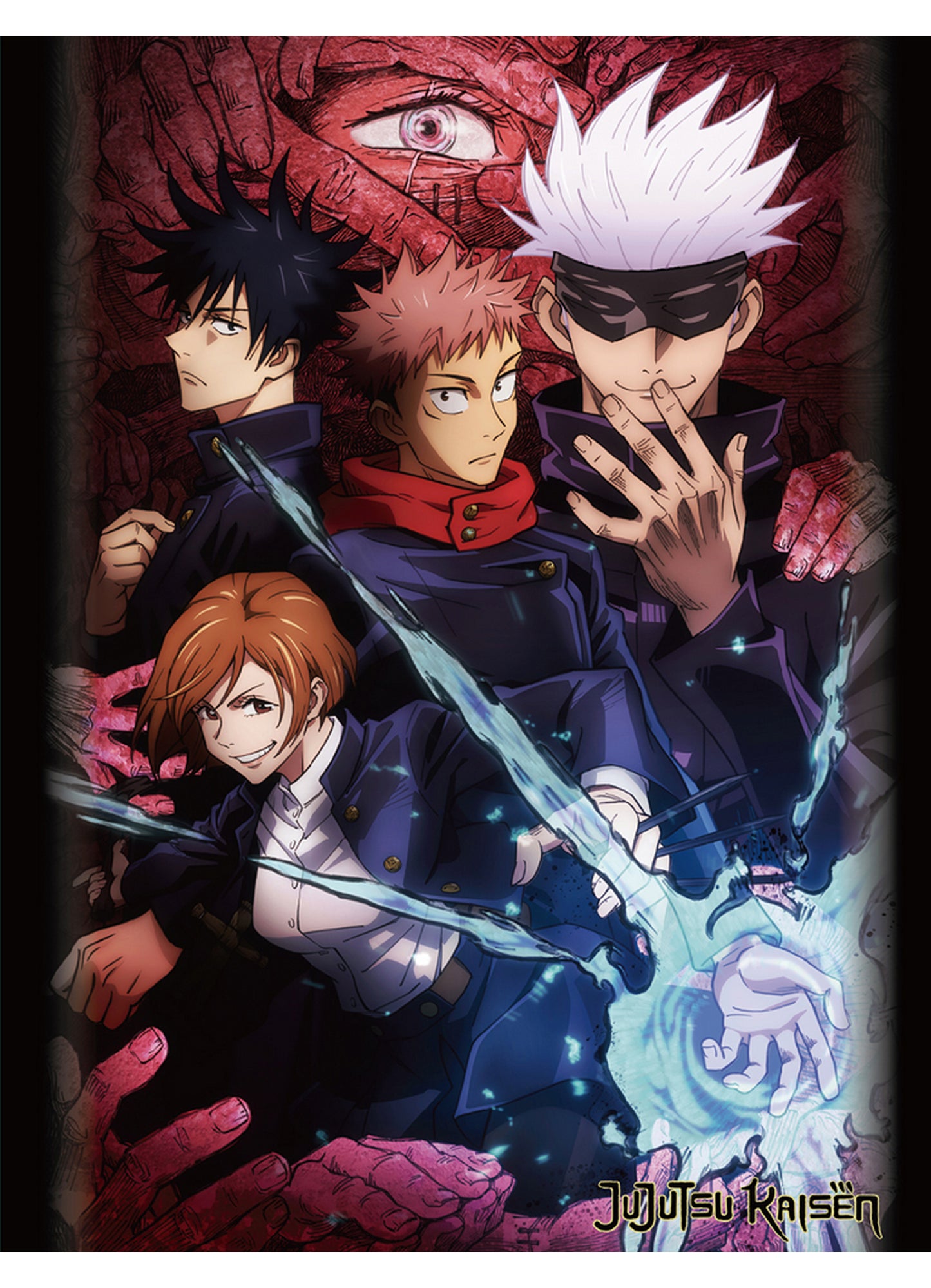 Jujutsu Kaisen - Key Art Sublimation Throw Blanket 46"W x 60"H